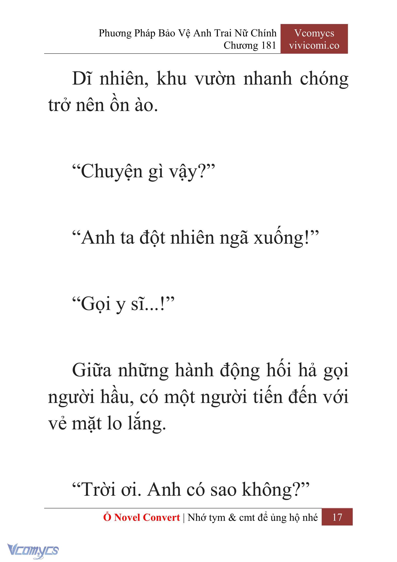 [Novel] Phương Pháp Bảo Vệ Anh Trai Nữ Chính Chap 181 - Next Chap 182