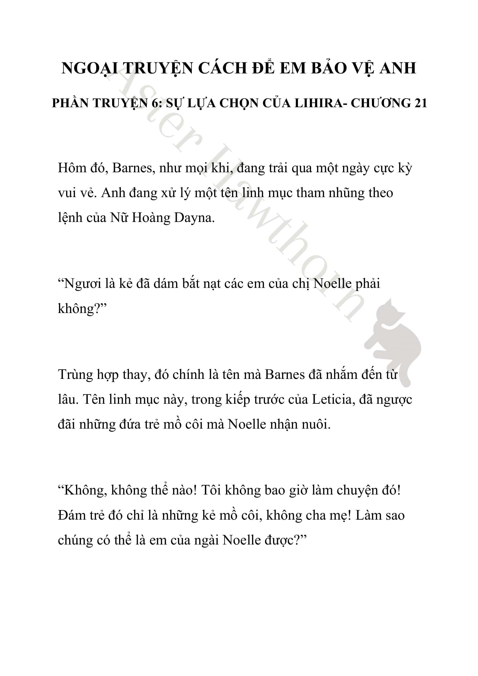 [NOVEL] Ngoại Truyện Cách Để Em Bảo Vệ Anh Chap 21 - Next Chap 22