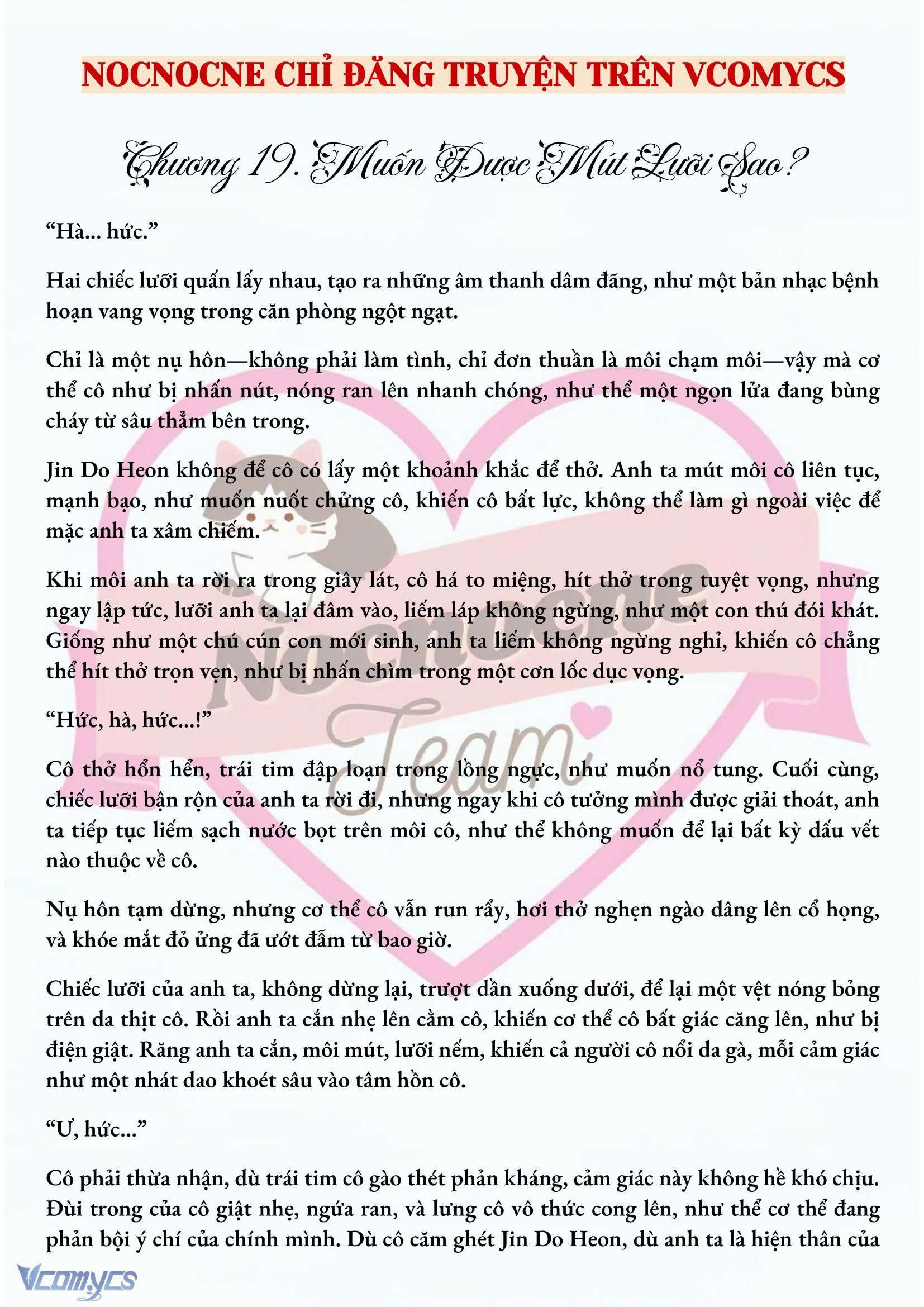 [NOVEL] MANG THAI, CƯỠNG ĐOẠT Chap 19 - Next Chap 20