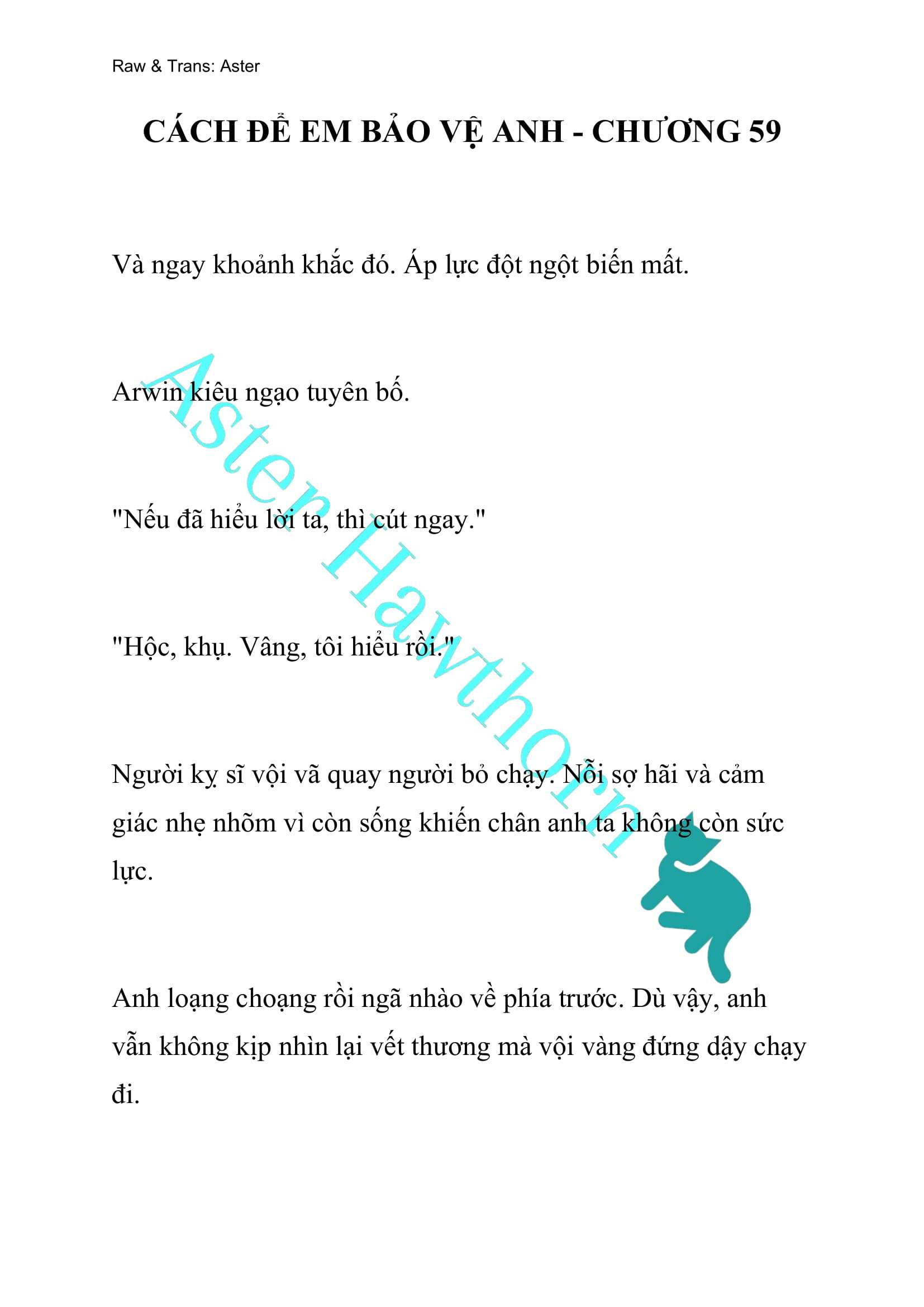 [NOVEL] Cách Để Em Bảo Vệ Anh Chap 59 - Next Chap 60