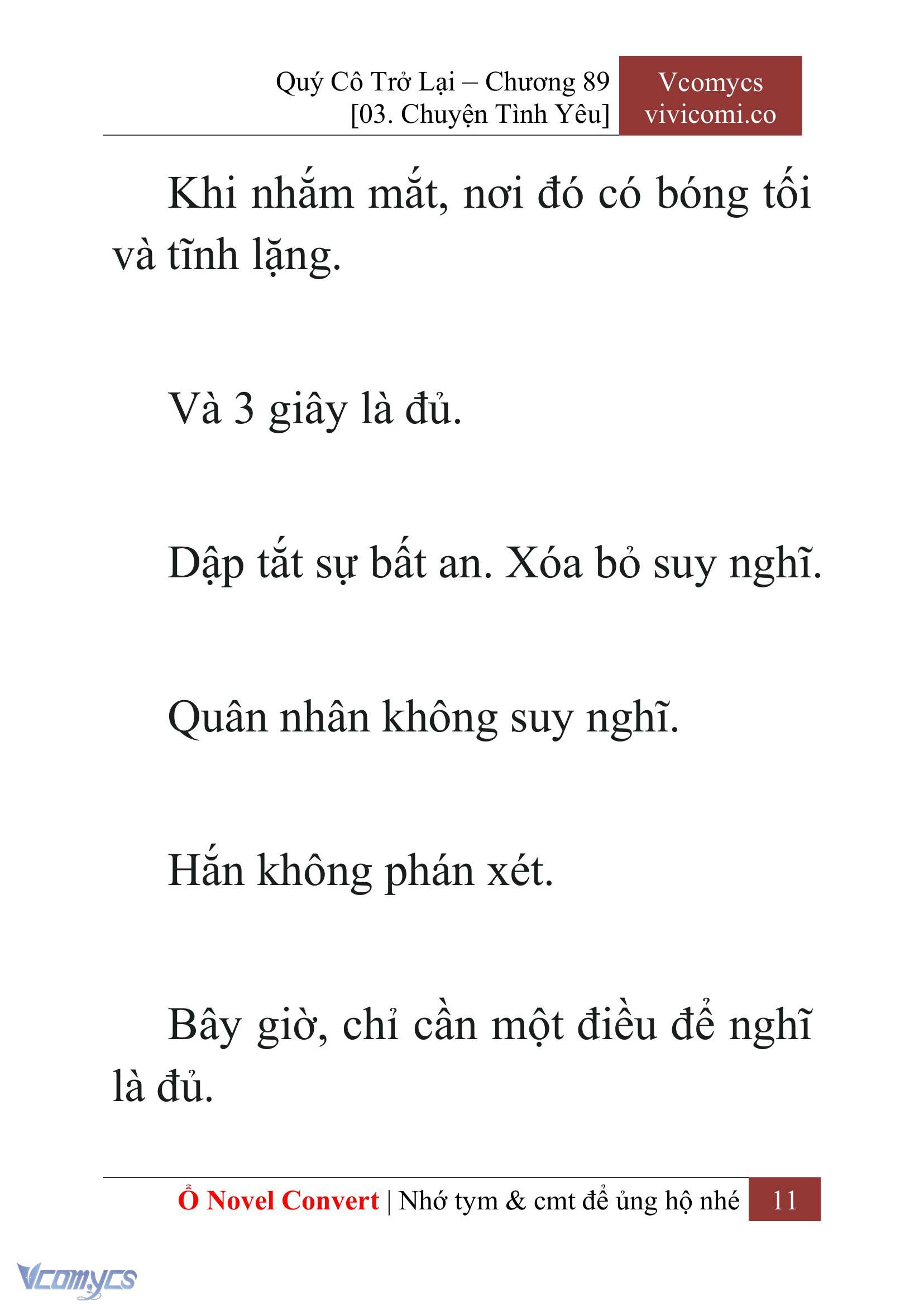 [Novel] Quý Cô Trở Lại Chap 89 - Next Chap 90