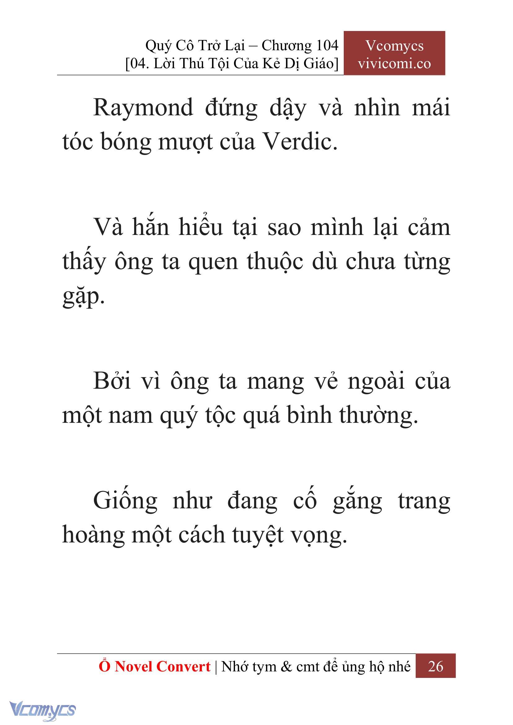 [Novel] Quý Cô Trở Lại Chap 104 - Trang 2