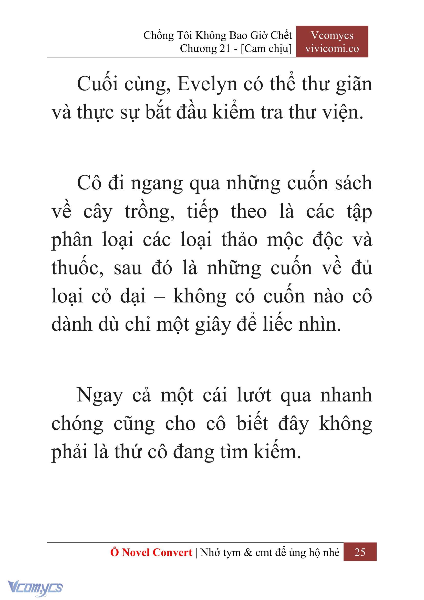 [Novel] Chồng Tôi Không Bao Giờ Chết Chap 21 - Trang 2