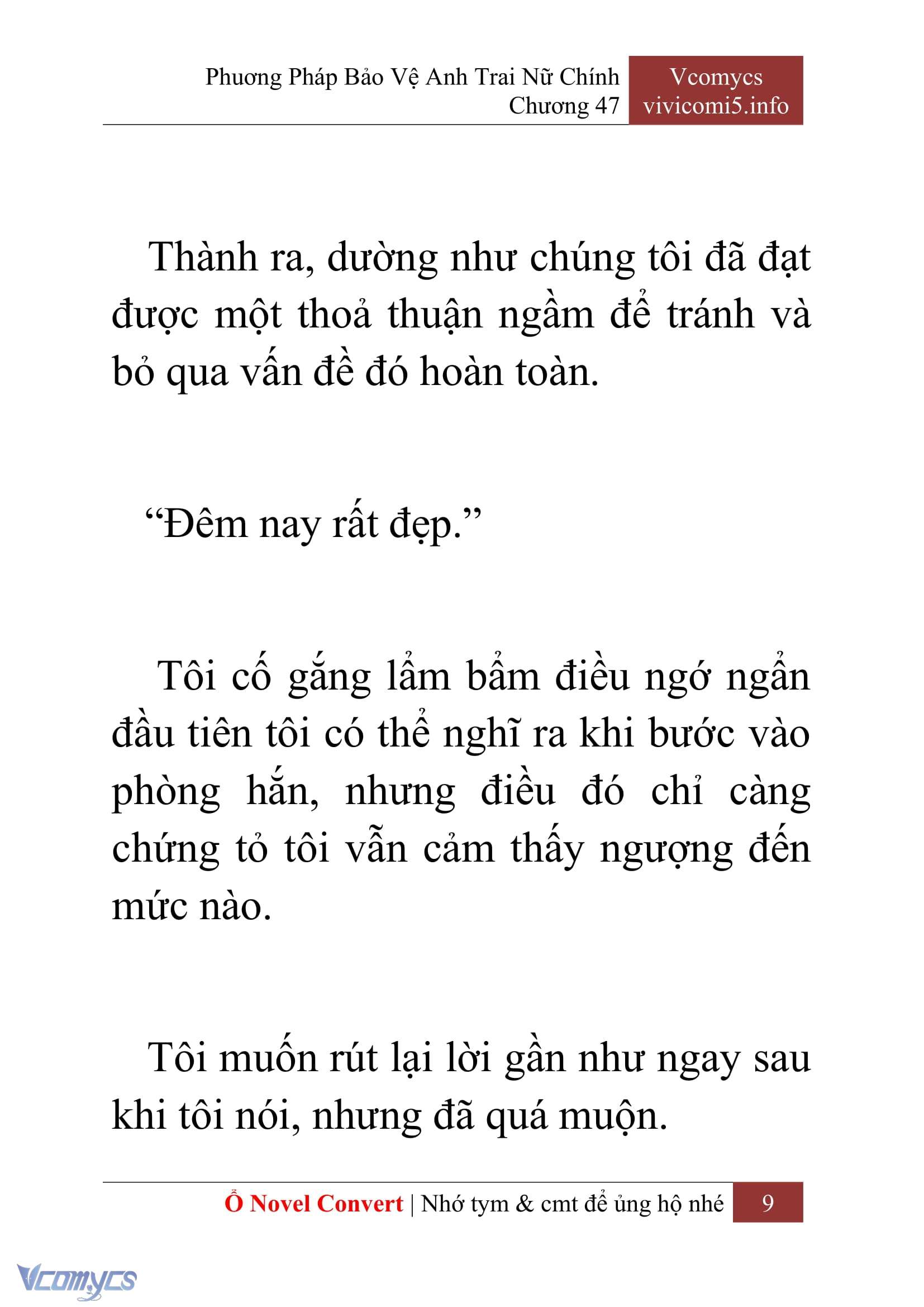 [Novel] Phương Pháp Bảo Vệ Anh Trai Nữ Chính Chap 47 - Next Chap 48