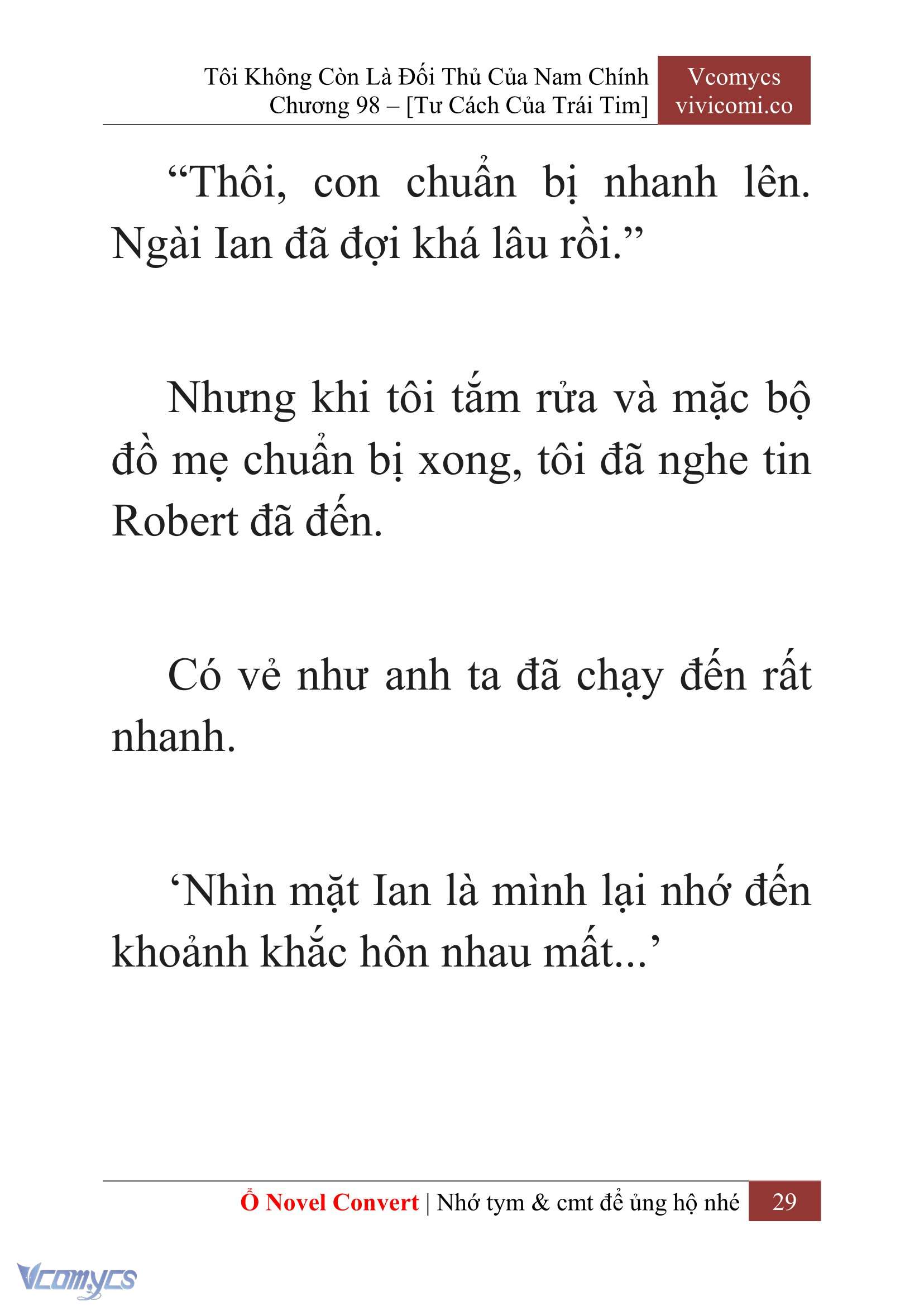 [Novel] Tôi Không Còn Là Đối Thủ Của Nam Chính Chap 98 - Next Chap 99