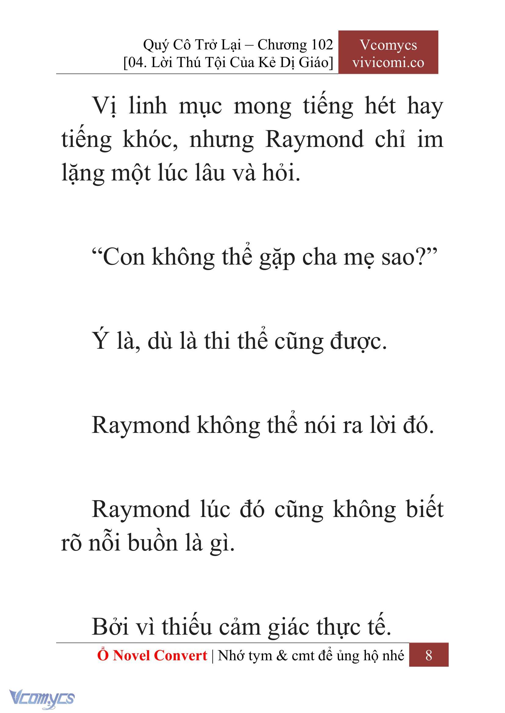 [Novel] Quý Cô Trở Lại Chap 102 - Next Chap 103