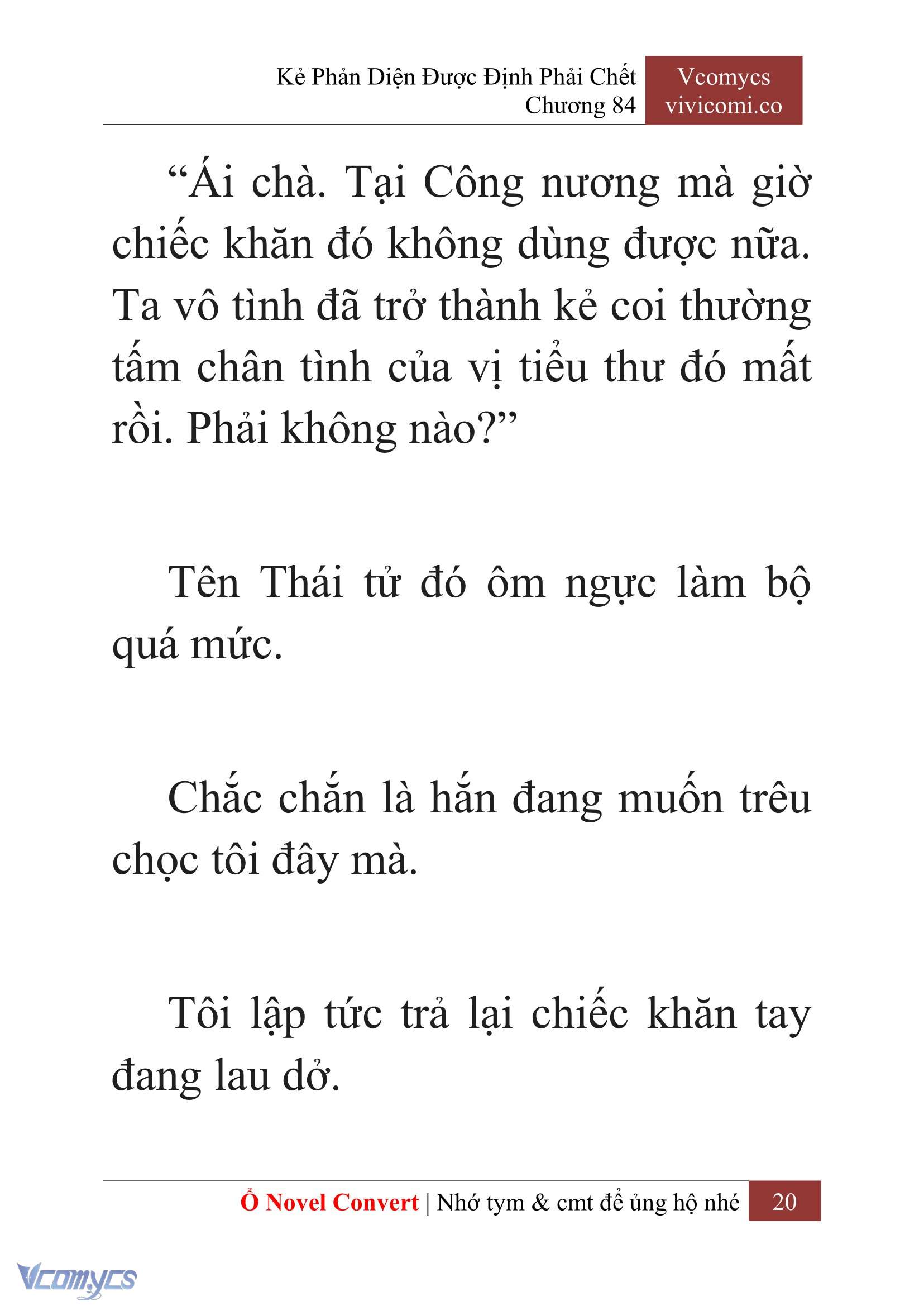 [Novel] Kẻ Phản Diện Được Định Phải Chết Chap 84 - Next 