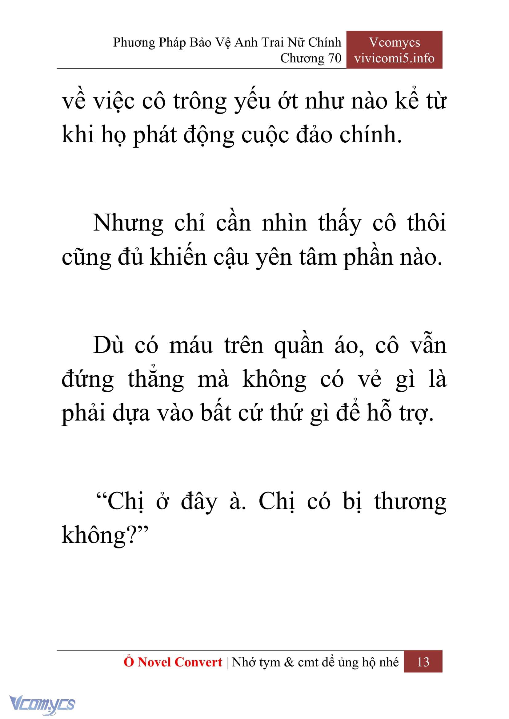 [Novel] Phương Pháp Bảo Vệ Anh Trai Nữ Chính Chap 70 - Next Chap 71