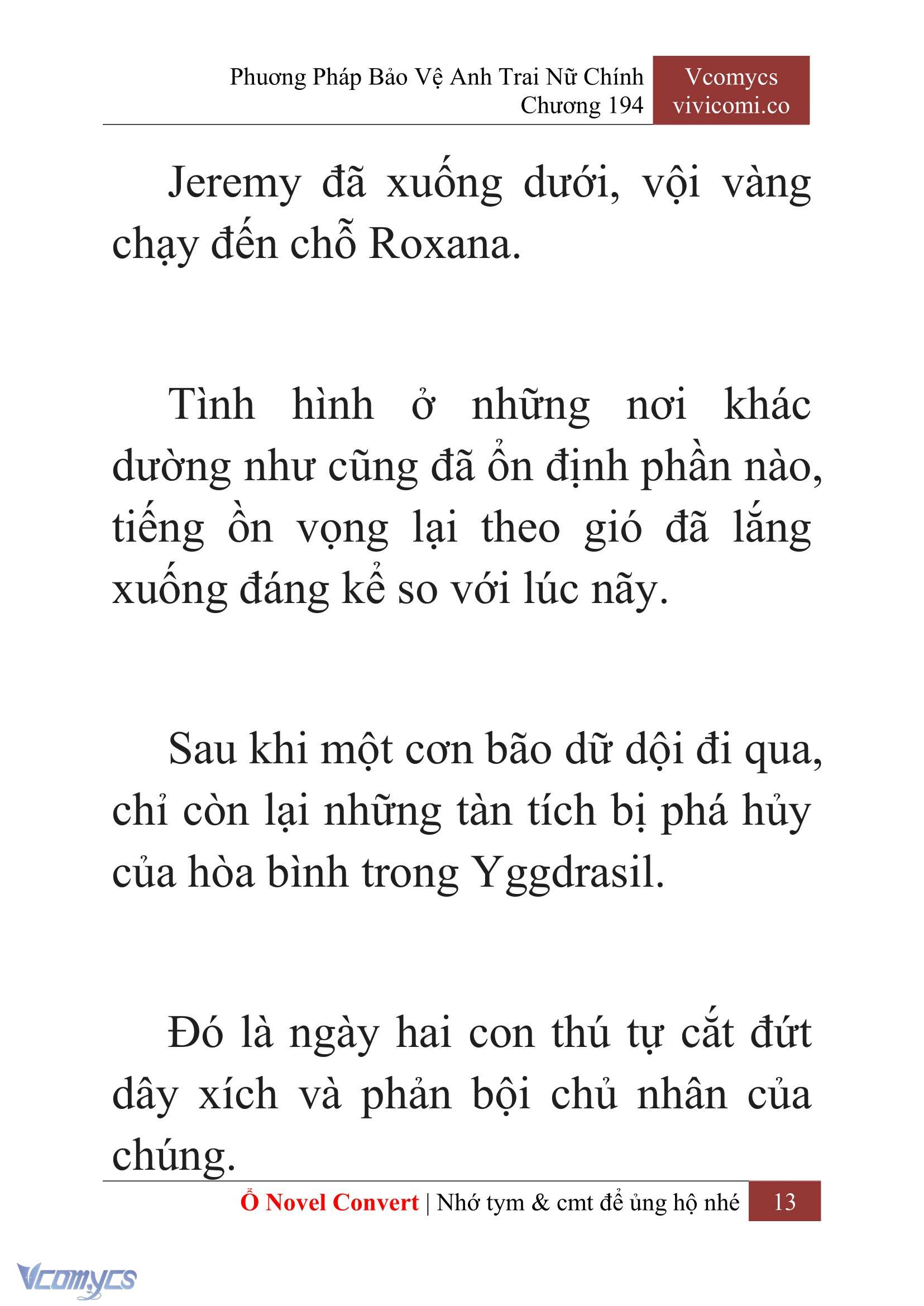 [Novel] Phương Pháp Bảo Vệ Anh Trai Nữ Chính Chap 194 - Trang 2