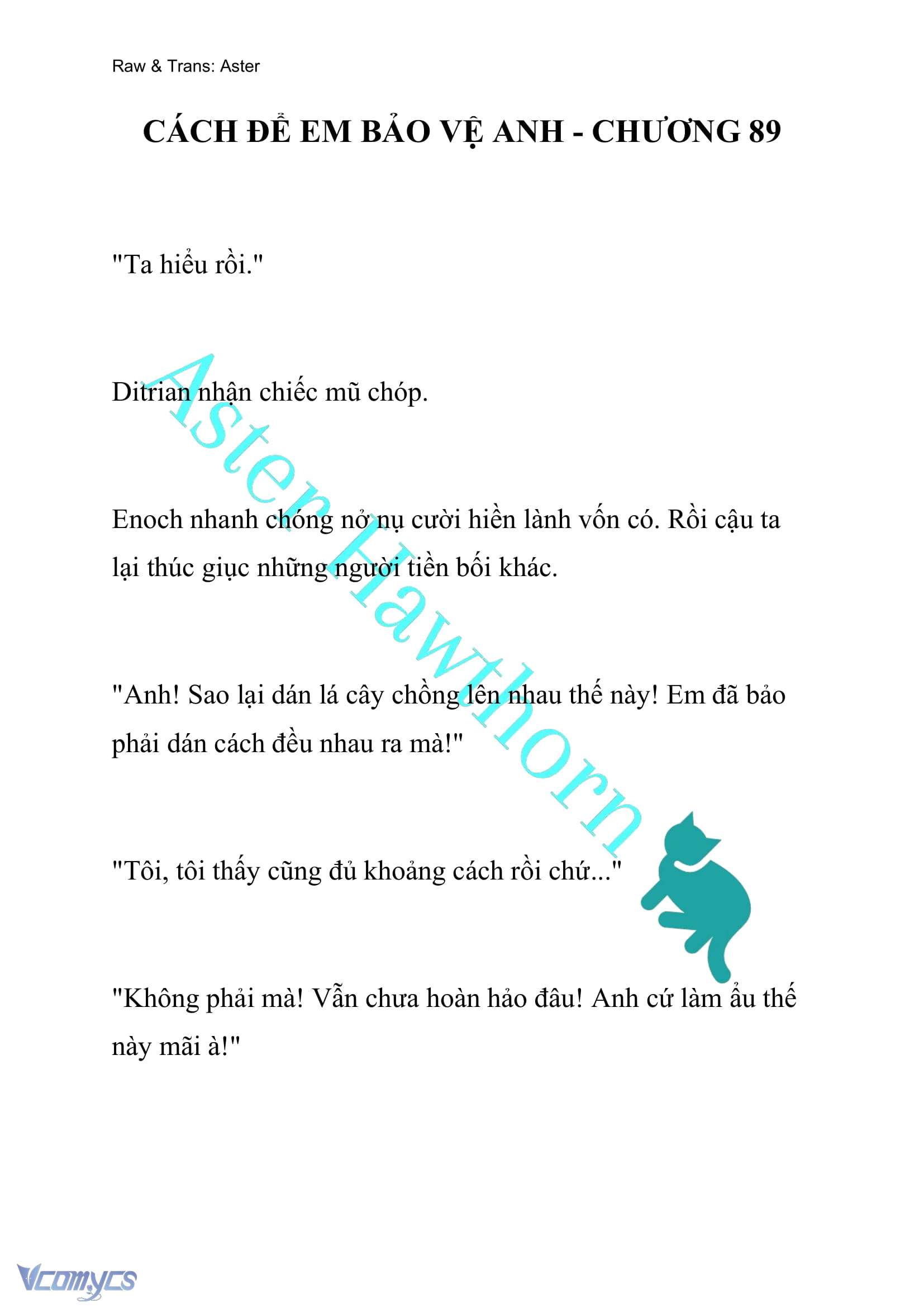 [NOVEL] Cách Để Em Bảo Vệ Anh Chap 89 - Next Chap 90