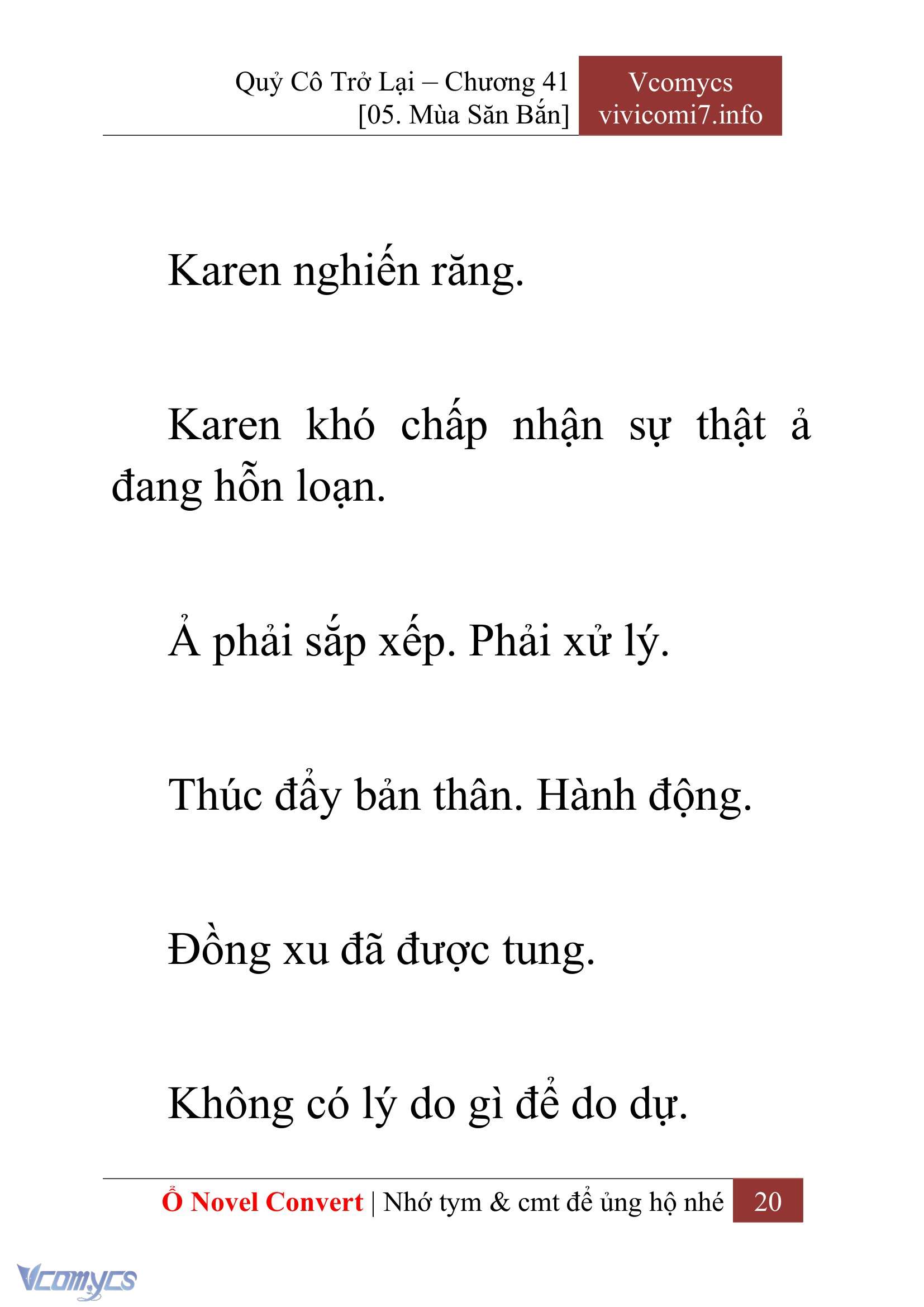 [Novel] Quý Cô Trở Lại Chap 41 - Next Chap 42