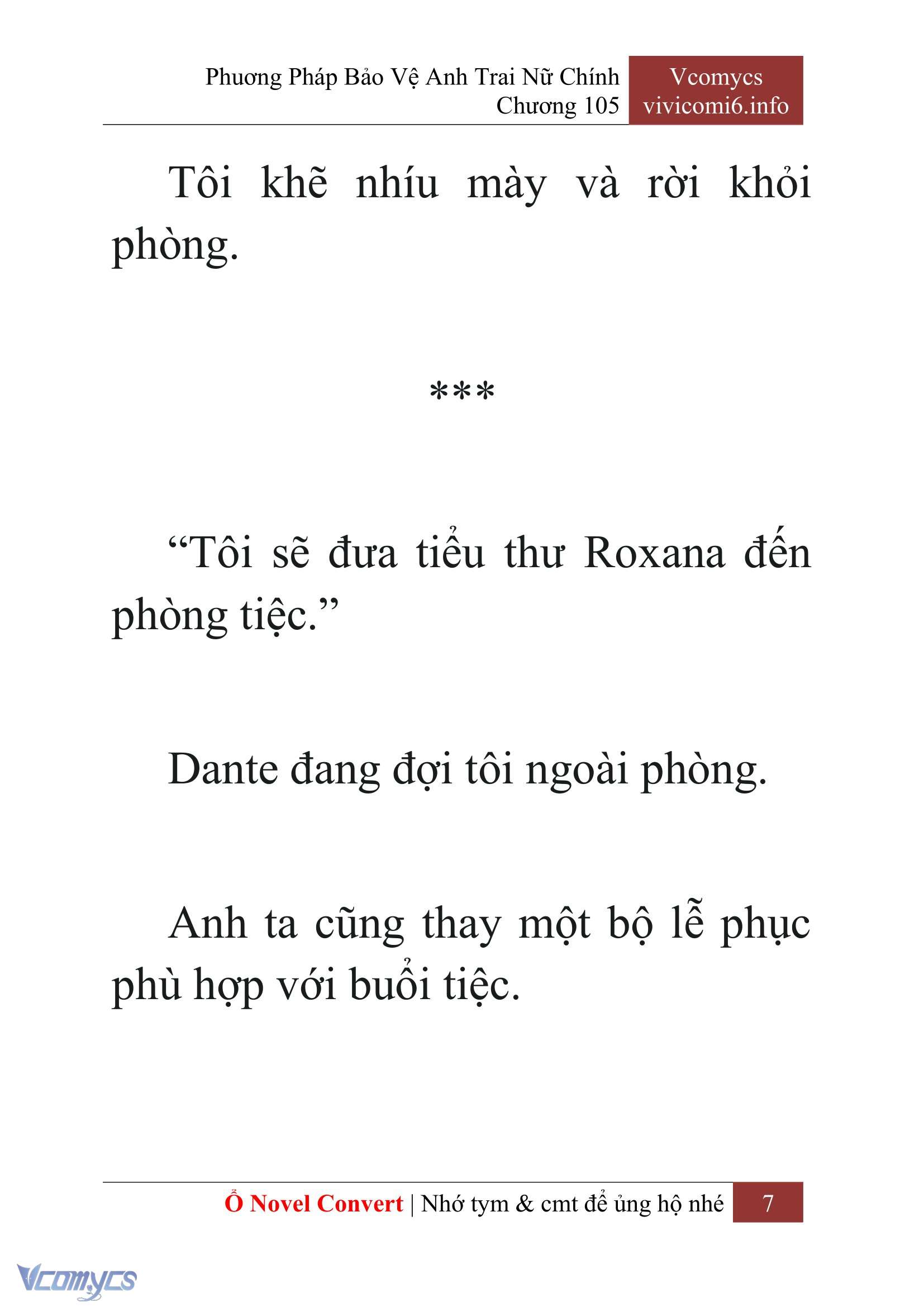 [Novel] Phương Pháp Bảo Vệ Anh Trai Nữ Chính Chap 105 - Next Chap 106