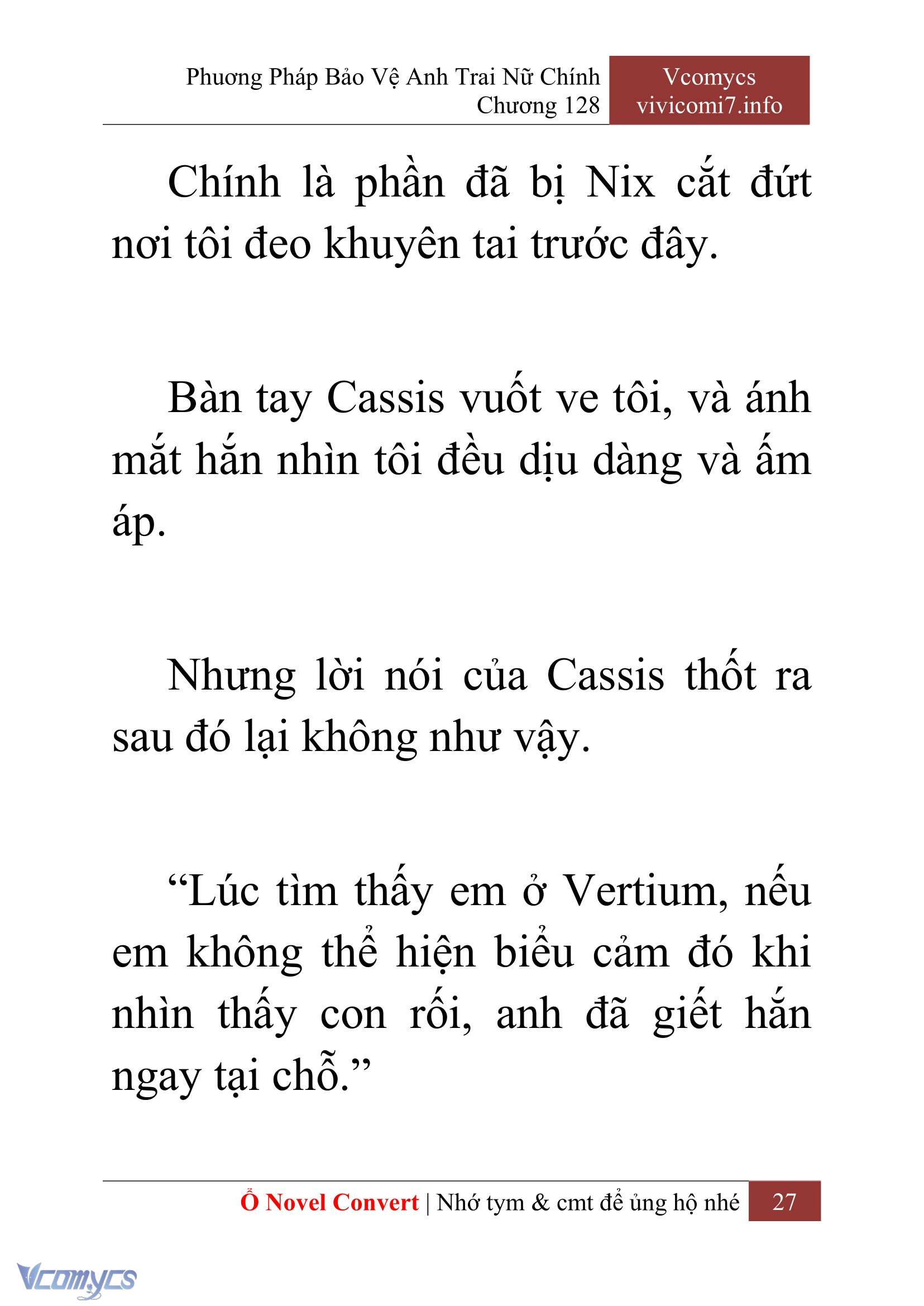 [Novel] Phương Pháp Bảo Vệ Anh Trai Nữ Chính Chap 128 - Next Chap 129