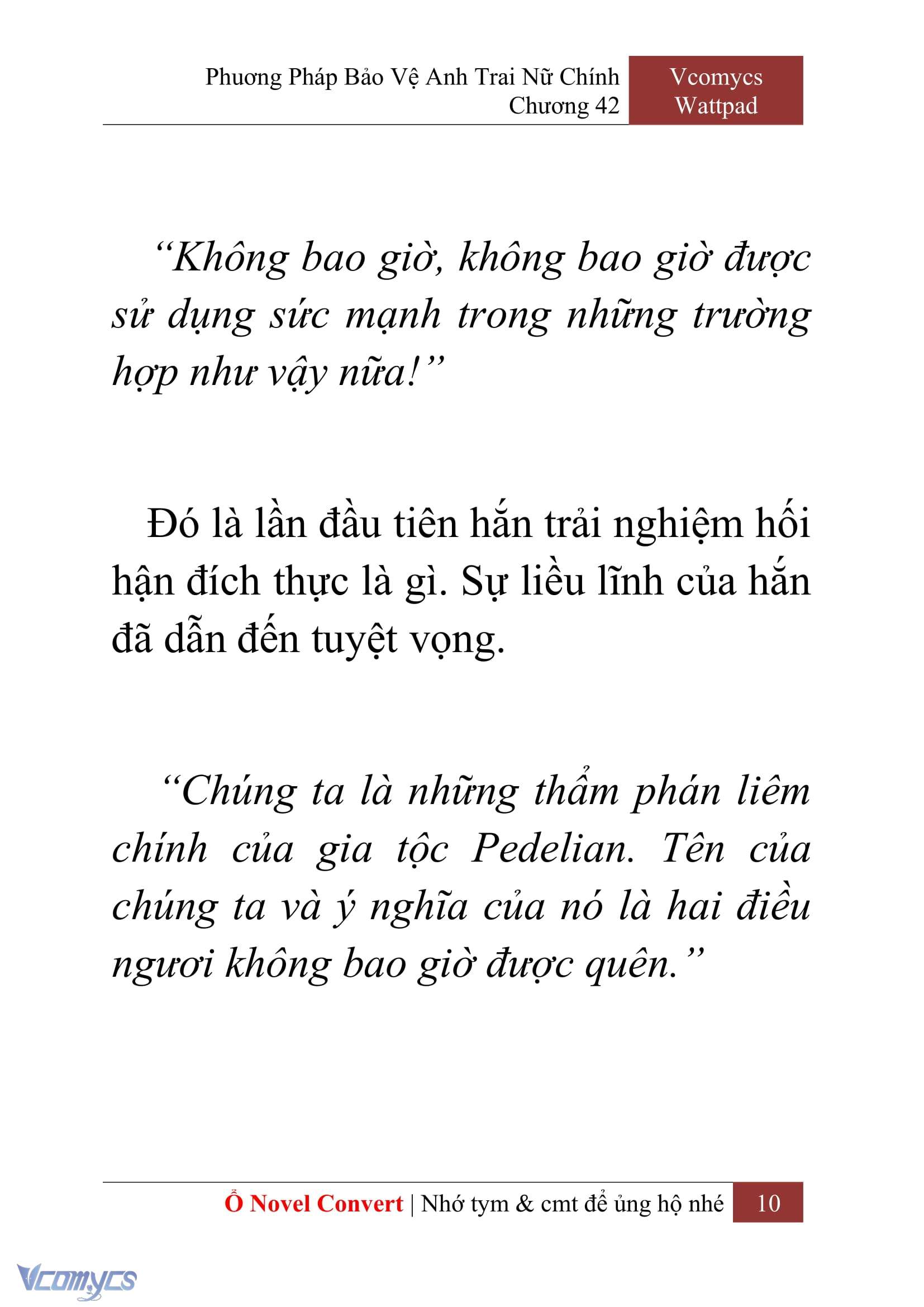 [Novel] Phương Pháp Bảo Vệ Anh Trai Nữ Chính Chap 42 - Next Chap 43
