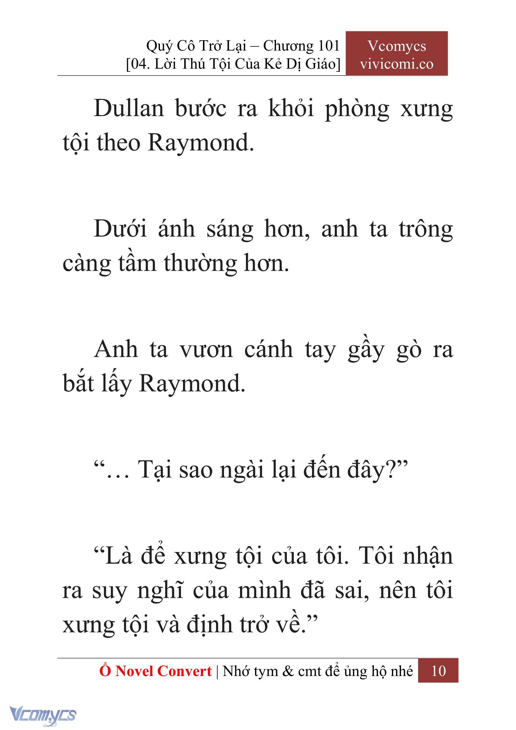 [Novel] Quý Cô Trở Lại Chap 101 - Trang 2