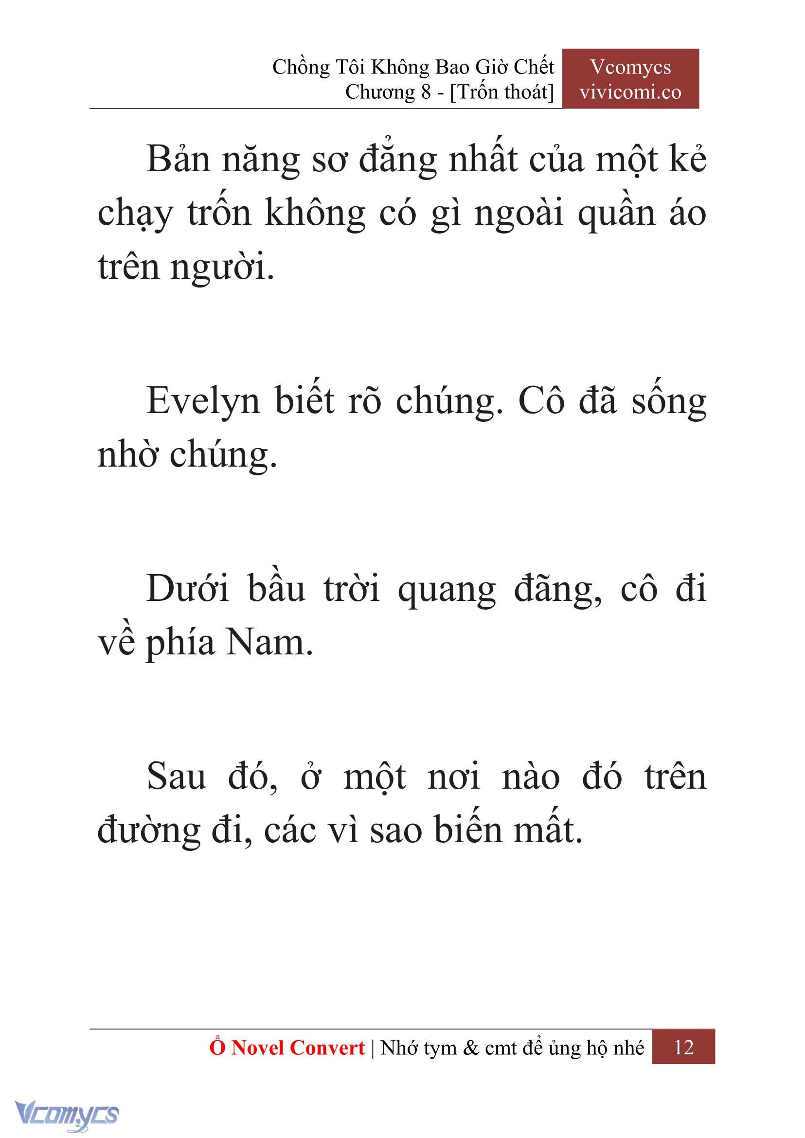 [Novel] Chồng Tôi Không Bao Giờ Chết Chap 8 - Next Chap 9