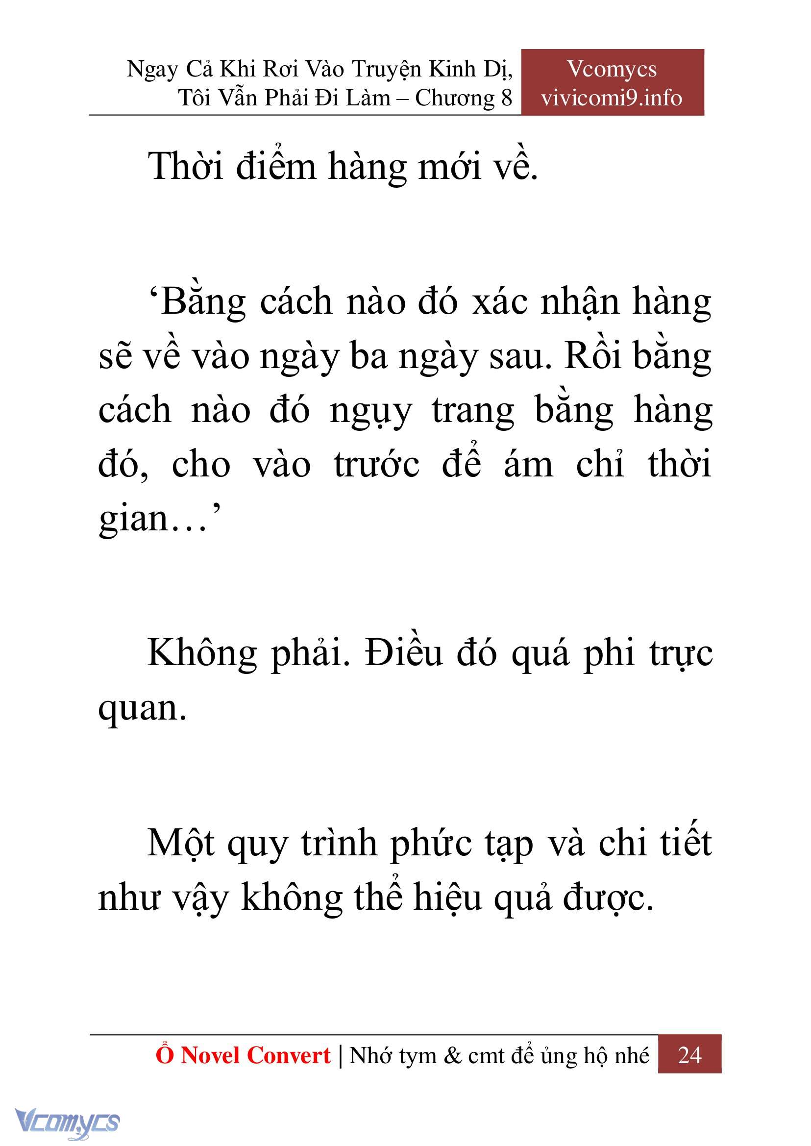 [Novel] Ngay Cả Khi Rơi Vào Truyện Kinh Dị, Tôi Vẫn Phải Đi Làm Chap 8 - Next Chap 9