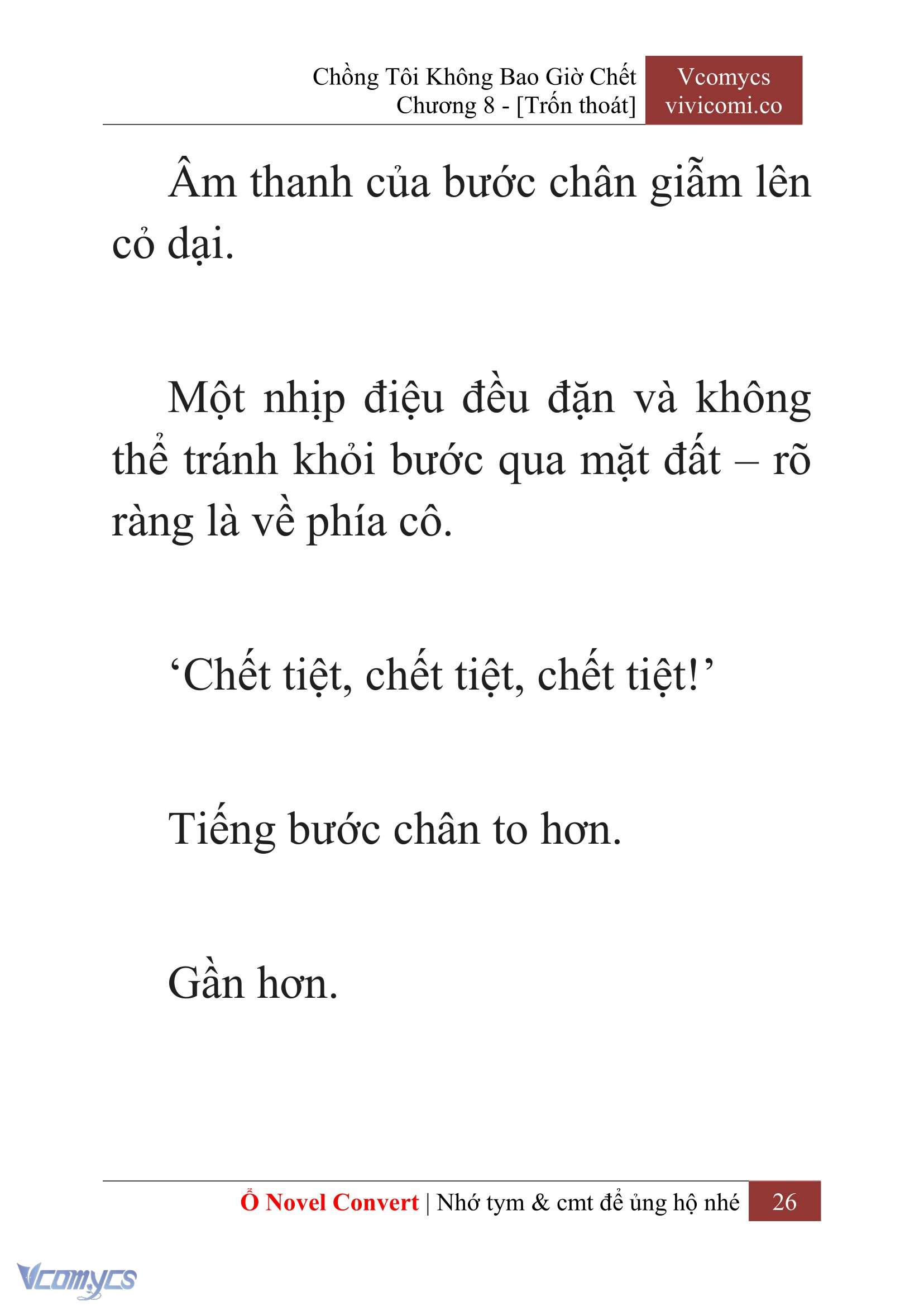 [Novel] Chồng Tôi Không Bao Giờ Chết Chap 8 - Next Chap 9