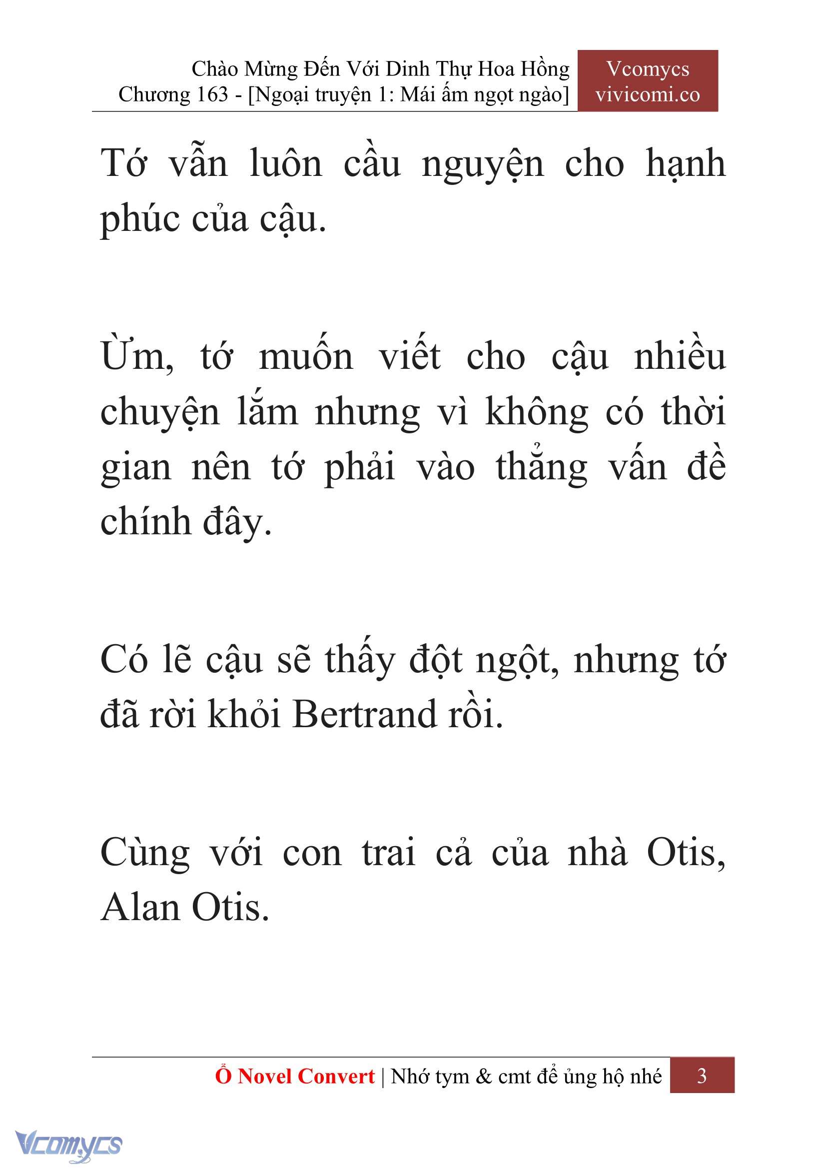 [Novel] Chào Mừng Đến Với Dinh Thự Hoa Hồng Chap 163 - Trang 2