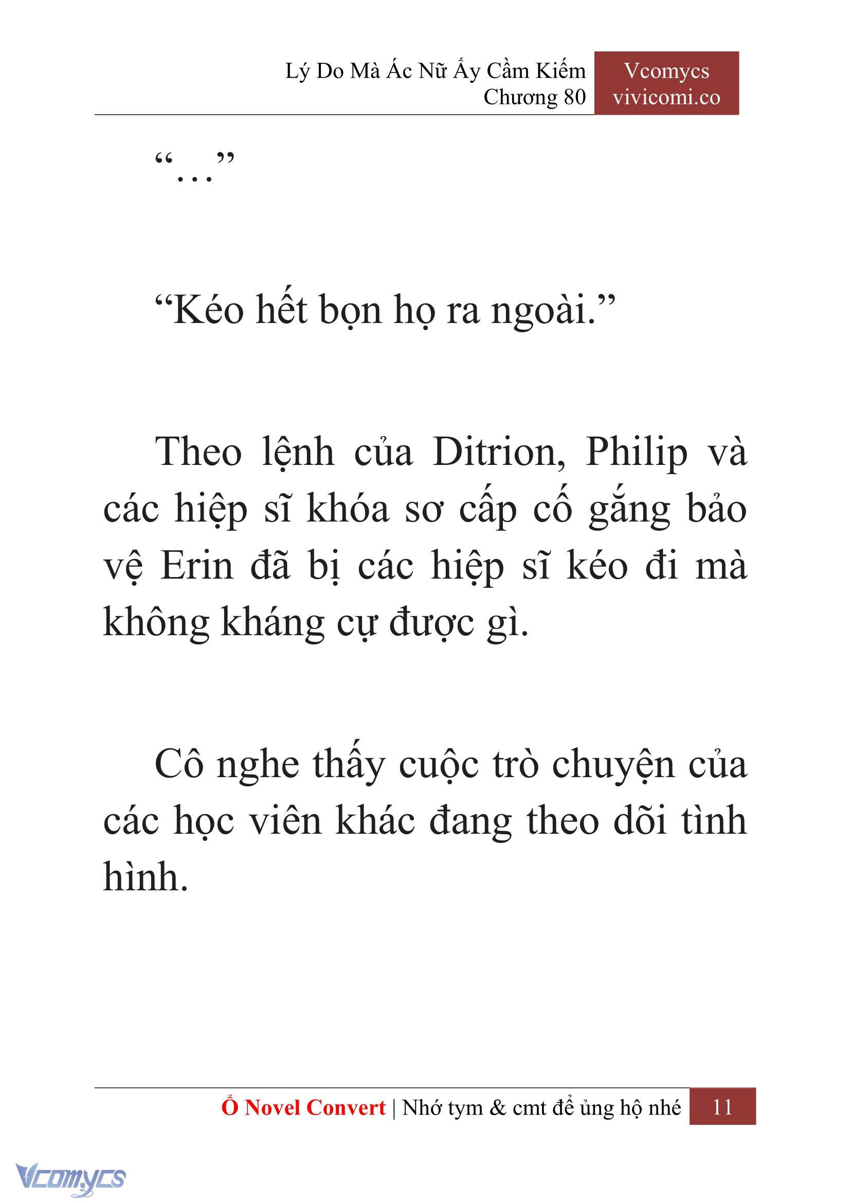 [Novel] Lý Do Mà Ác Nữ Ấy Cầm Kiếm Chap 80 - Next Chap 81