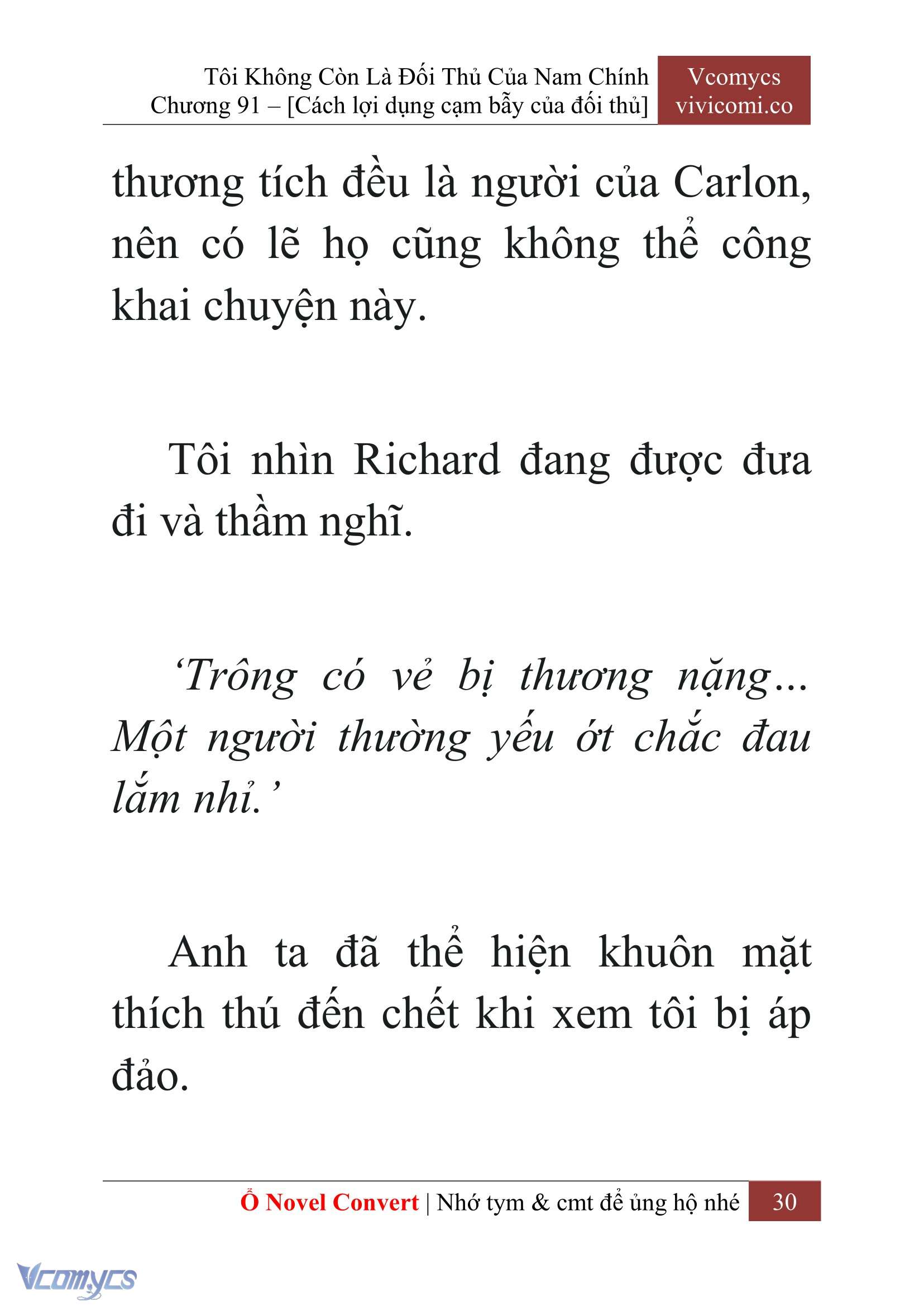 [Novel] Tôi Không Còn Là Đối Thủ Của Nam Chính Chap 91 - Trang 2