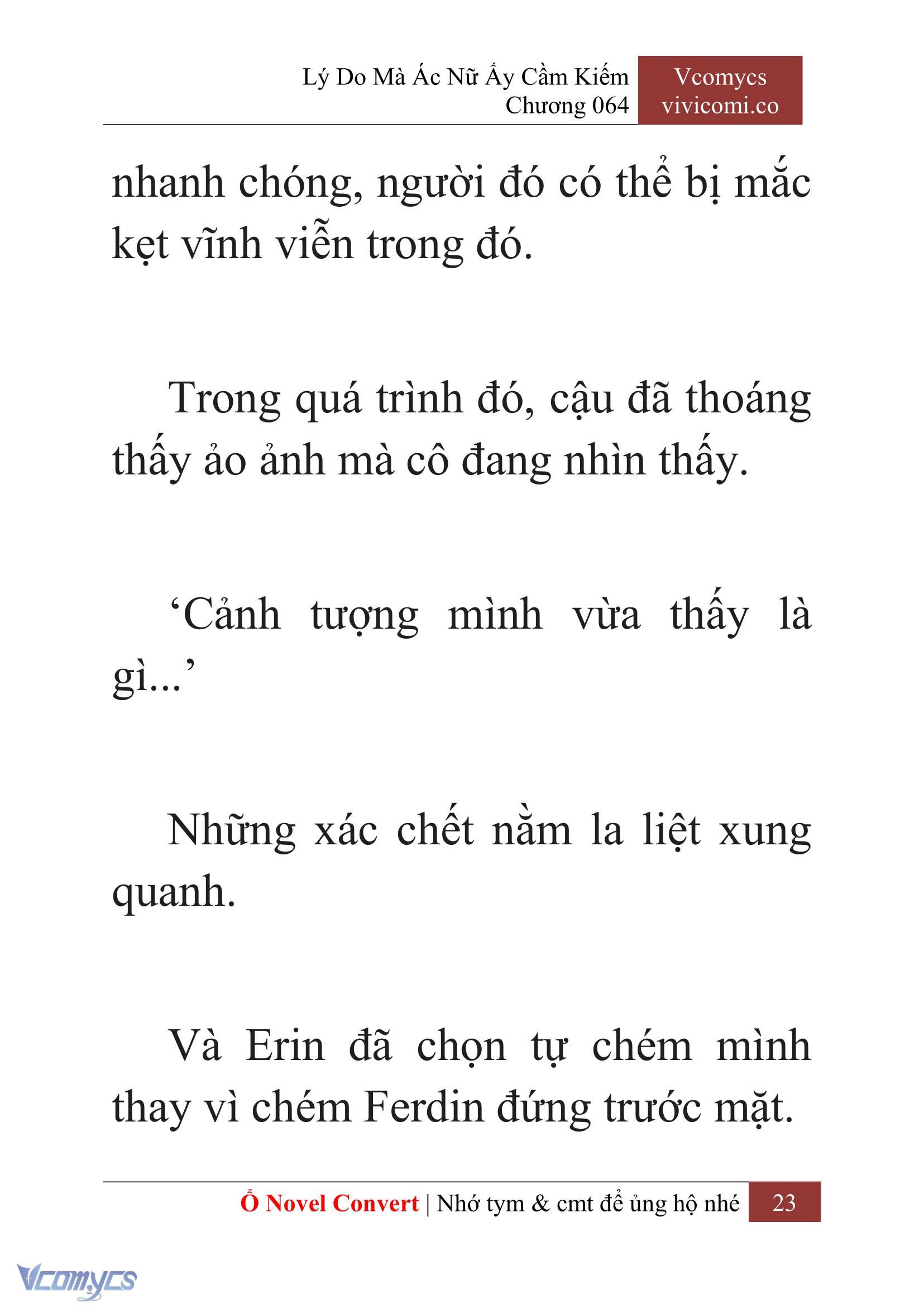 [Novel] Lý Do Mà Ác Nữ Ấy Cầm Kiếm Chap 64 - Next Chap 65