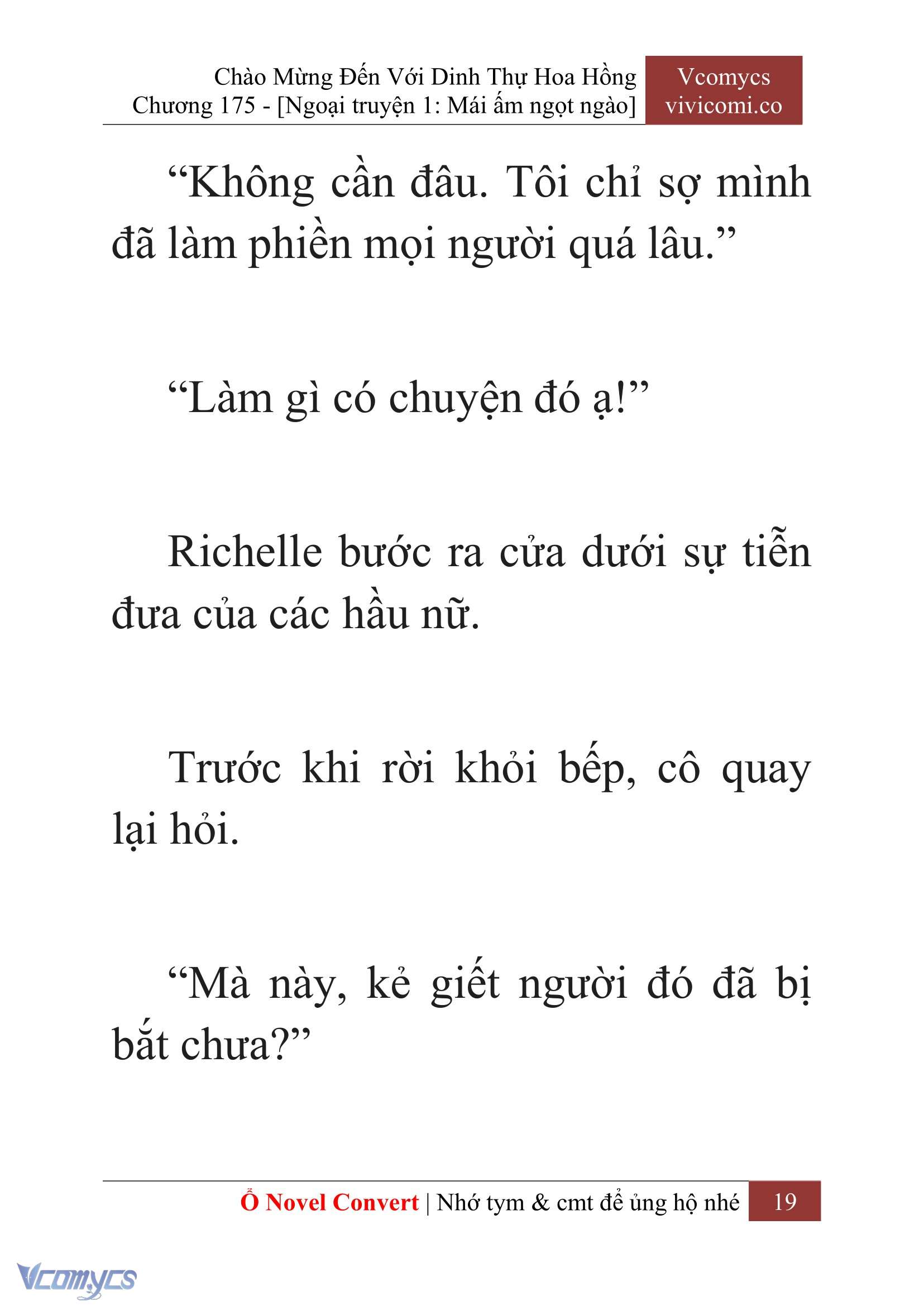 [Novel] Chào Mừng Đến Với Dinh Thự Hoa Hồng Chap 175 - Trang 2