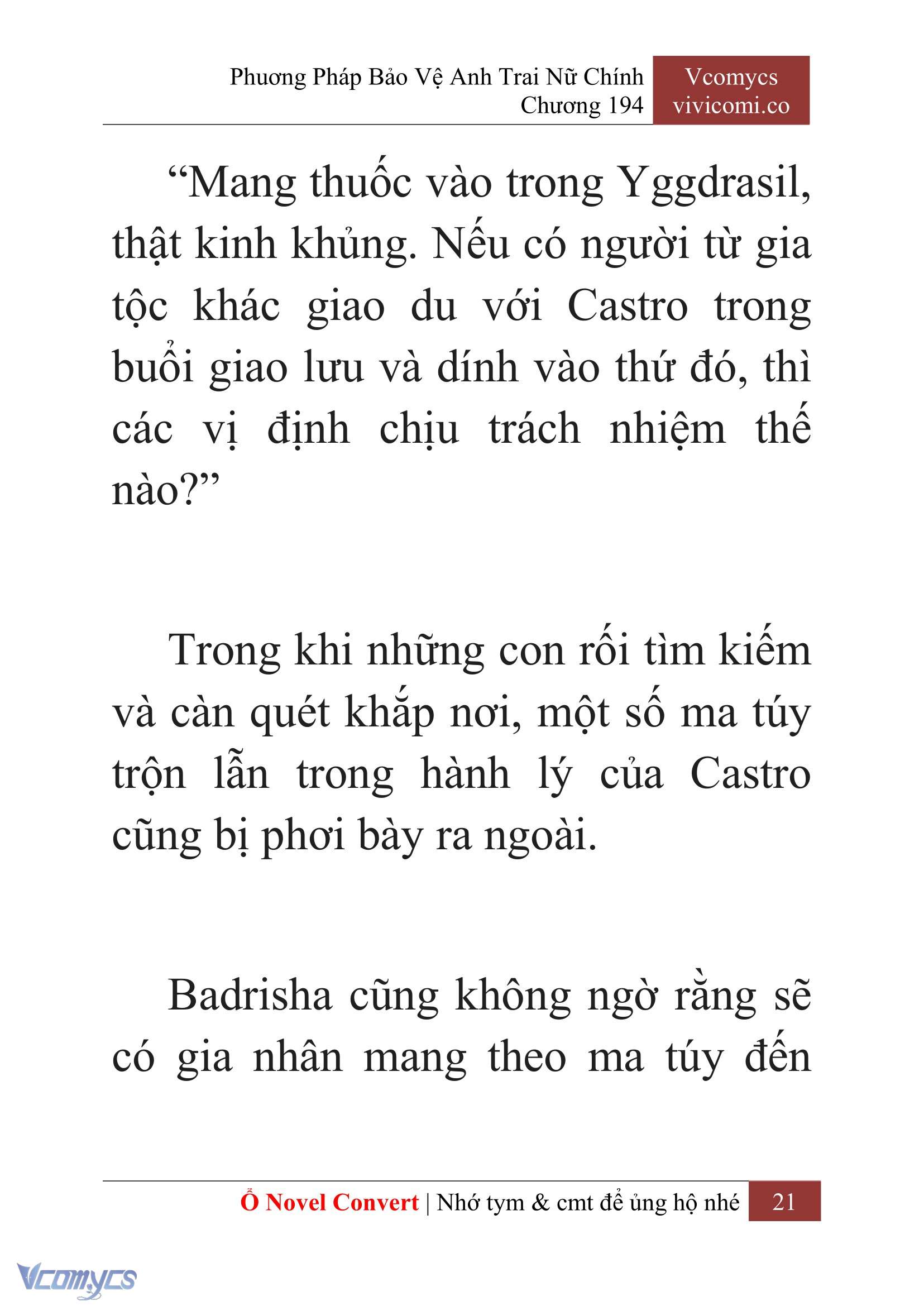 [Novel] Phương Pháp Bảo Vệ Anh Trai Nữ Chính Chap 194 - Trang 2
