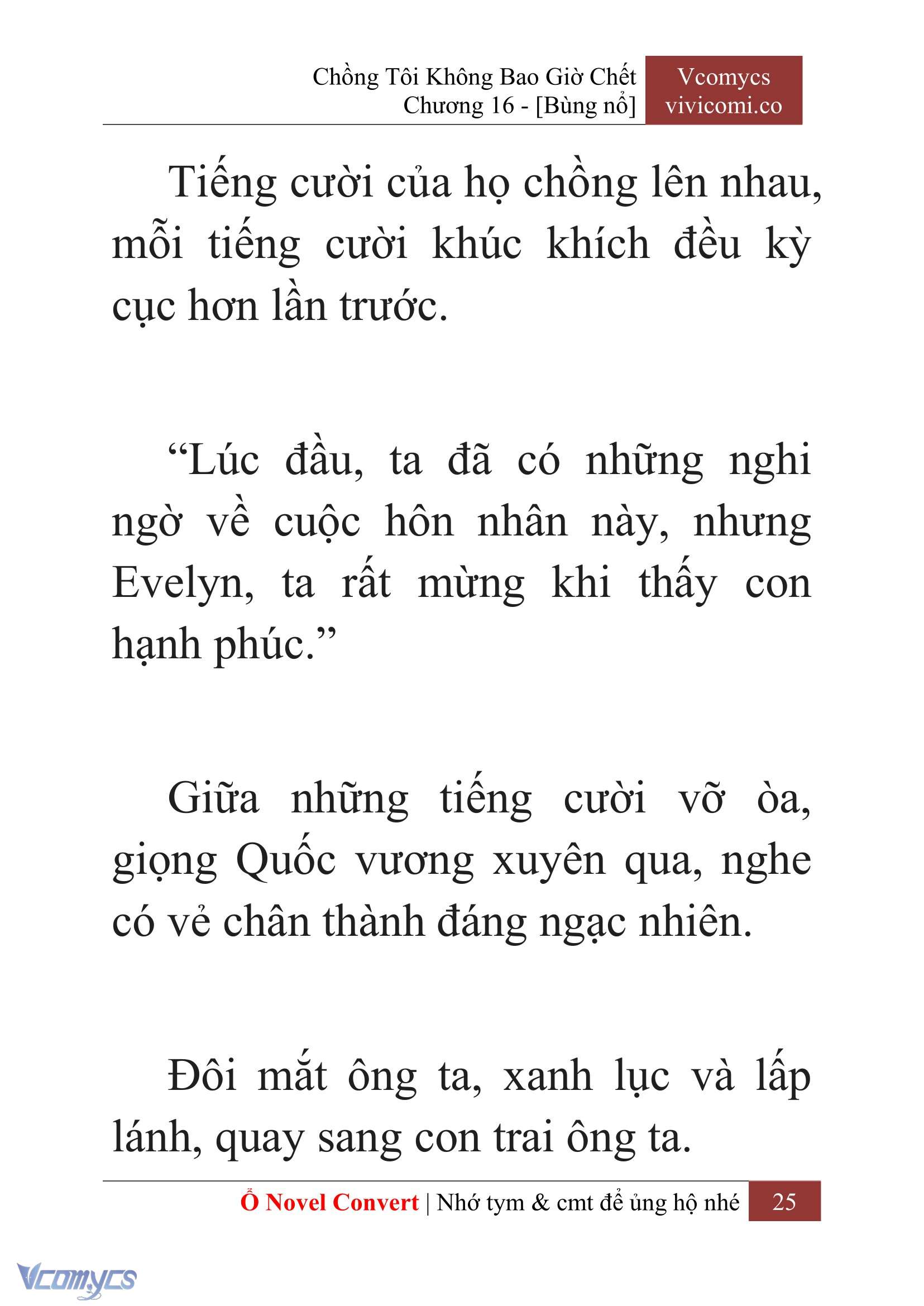 [Novel] Chồng Tôi Không Bao Giờ Chết Chap 16 - Trang 2
