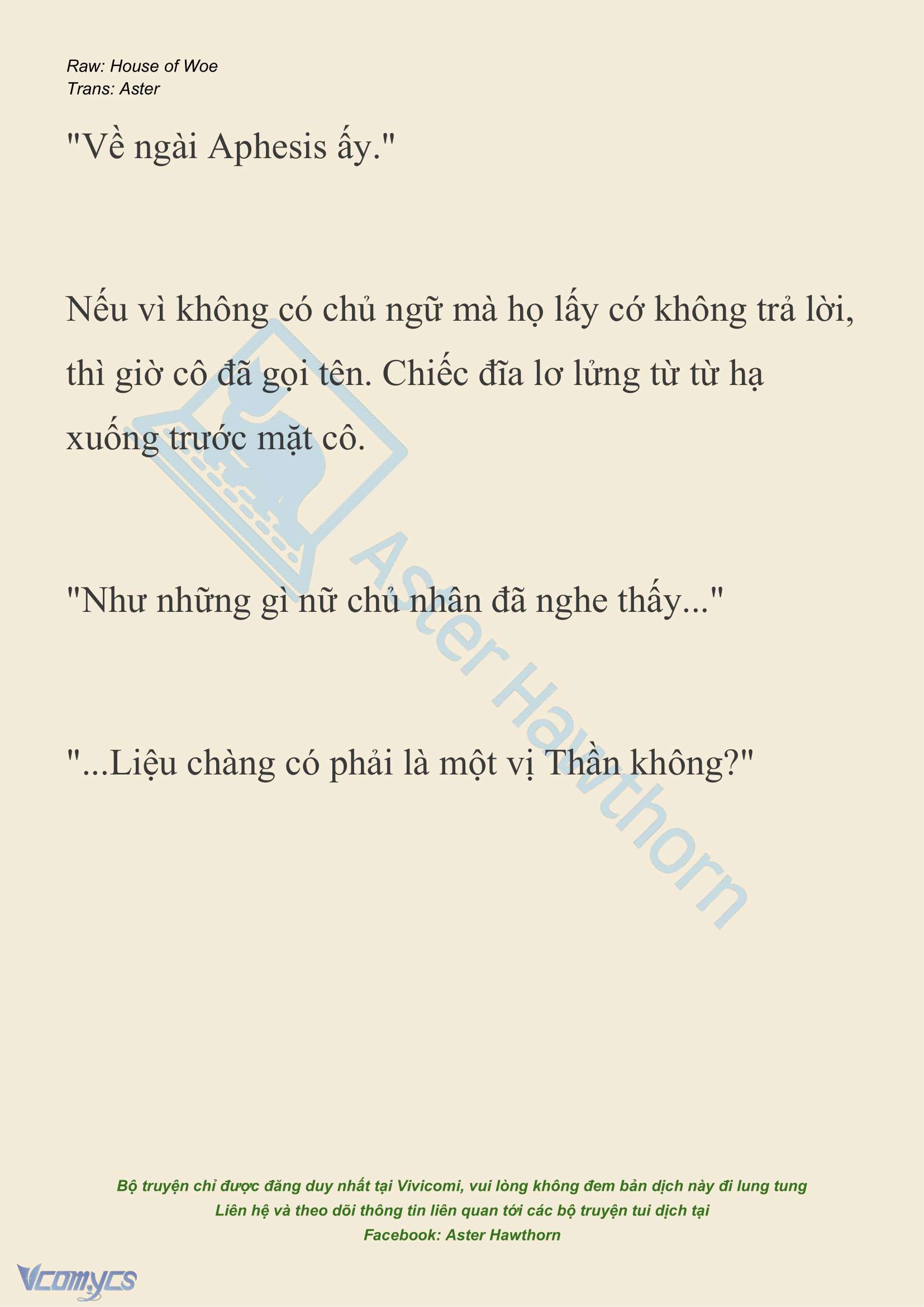 [NOVEL] Dành Cho Các Nữ Thần: Dành cho Psyche Chap 21 - Trang 2