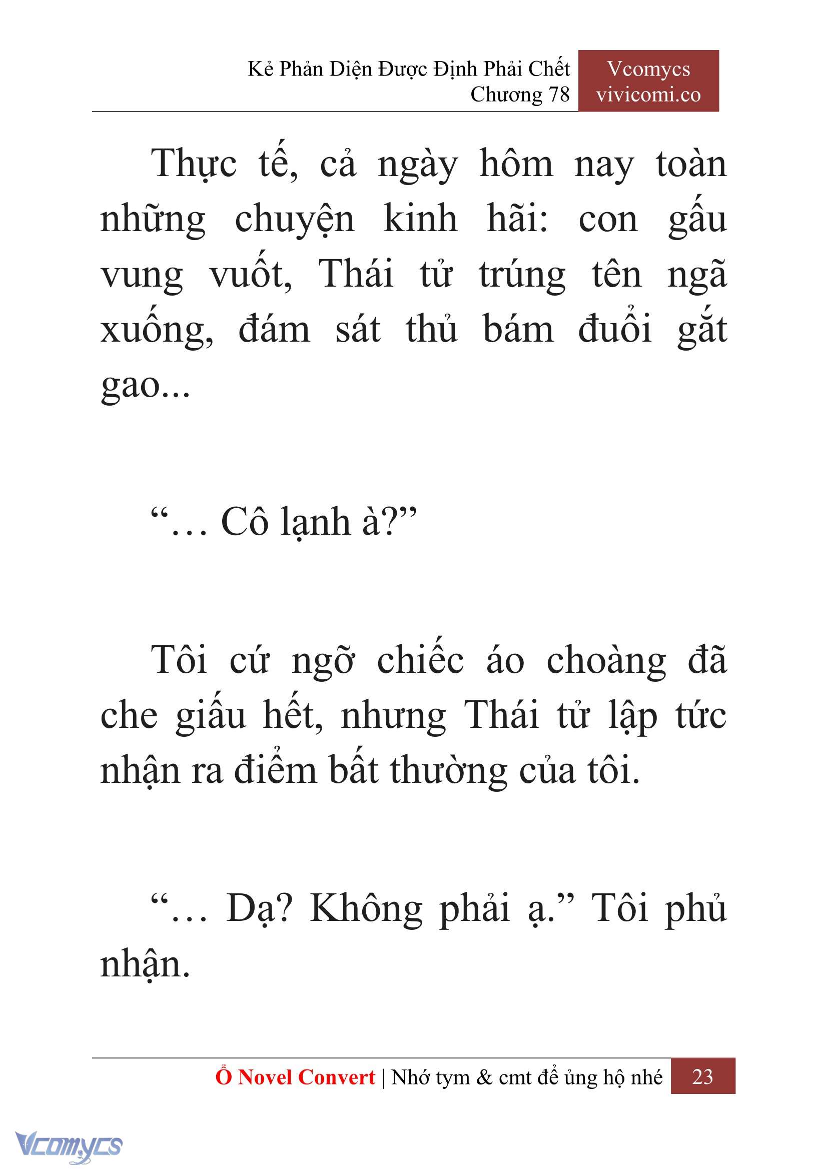 [Novel] Kẻ Phản Diện Được Định Phải Chết Chap 78 - Trang 2