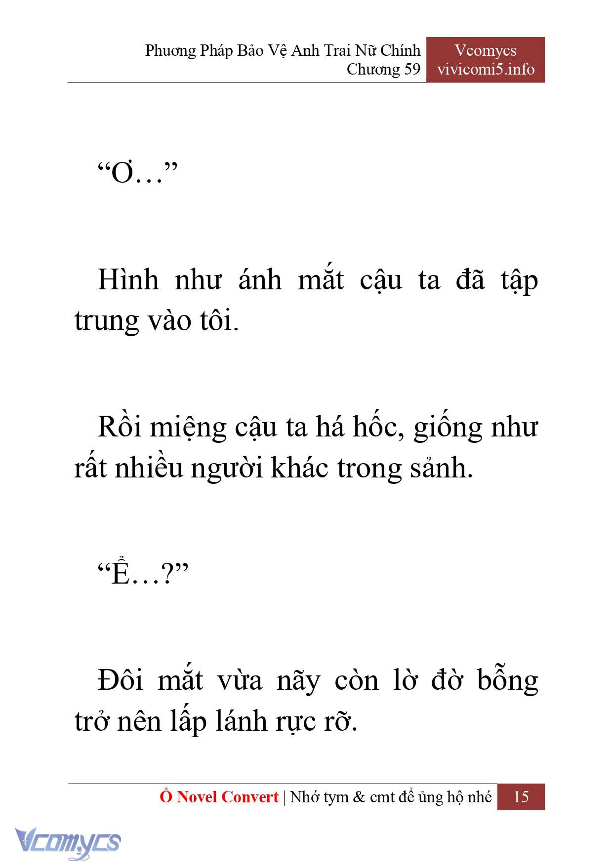 [Novel] Phương Pháp Bảo Vệ Anh Trai Nữ Chính Chap 59 - Next Chap 60