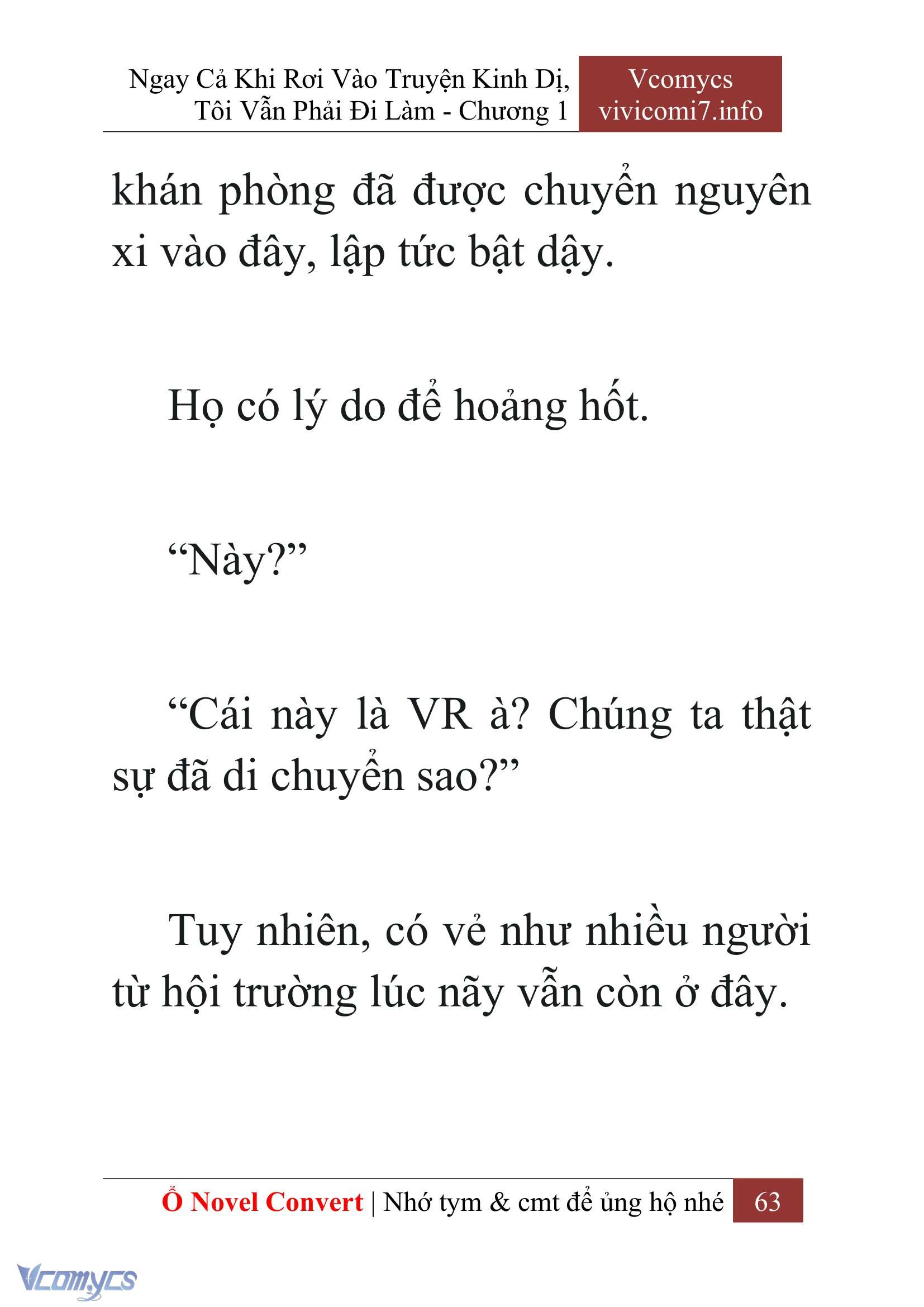 [Novel] Ngay Cả Khi Rơi Vào Truyện Kinh Dị, Tôi Vẫn Phải Đi Làm Chap 1 - Next Chap 2