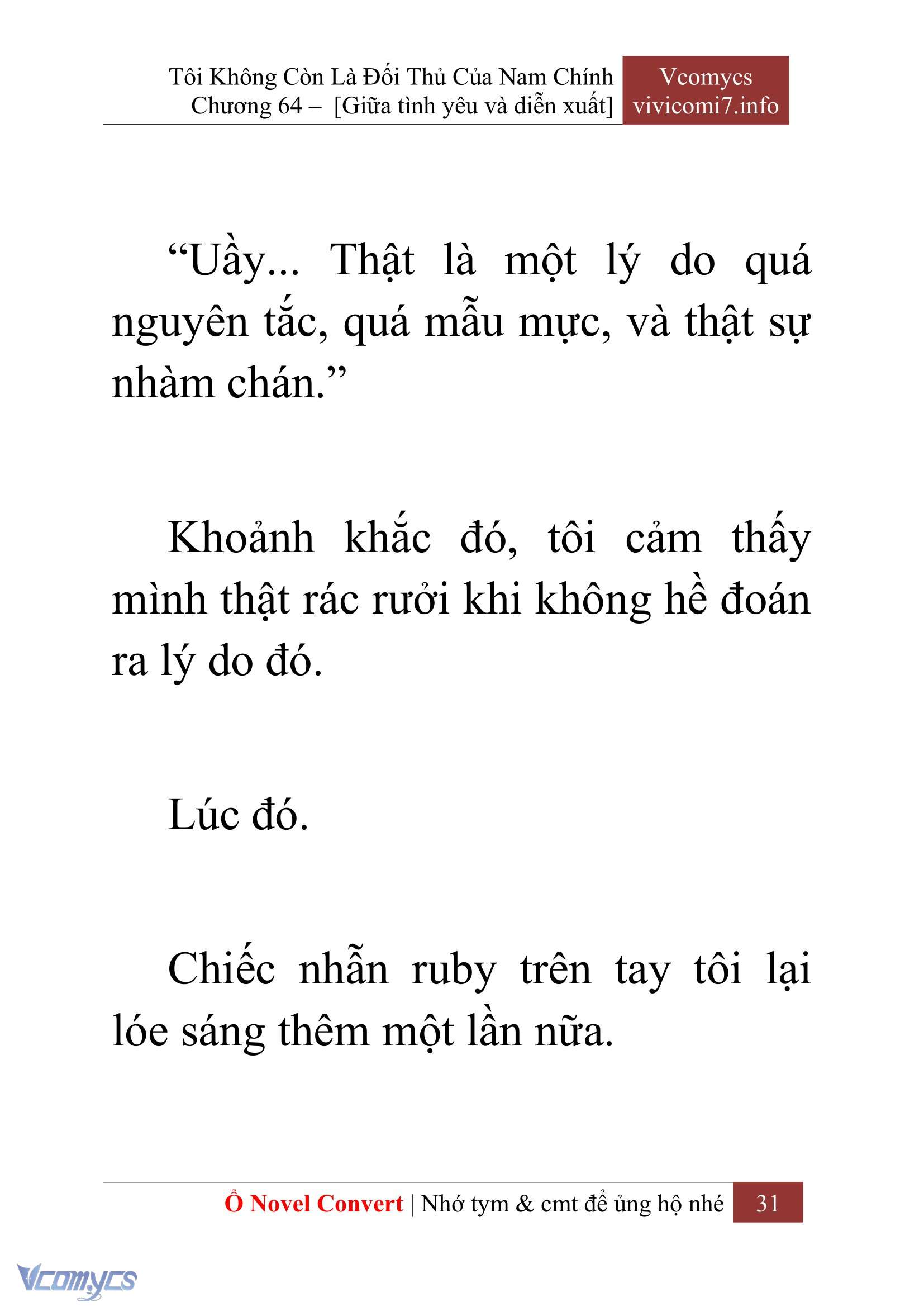 [Novel] Tôi Không Còn Là Đối Thủ Của Nam Chính Chap 64 - Trang 2