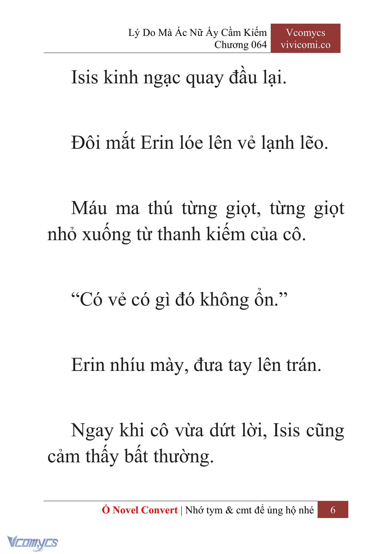 [Novel] Lý Do Mà Ác Nữ Ấy Cầm Kiếm Chap 64 - Next Chap 65