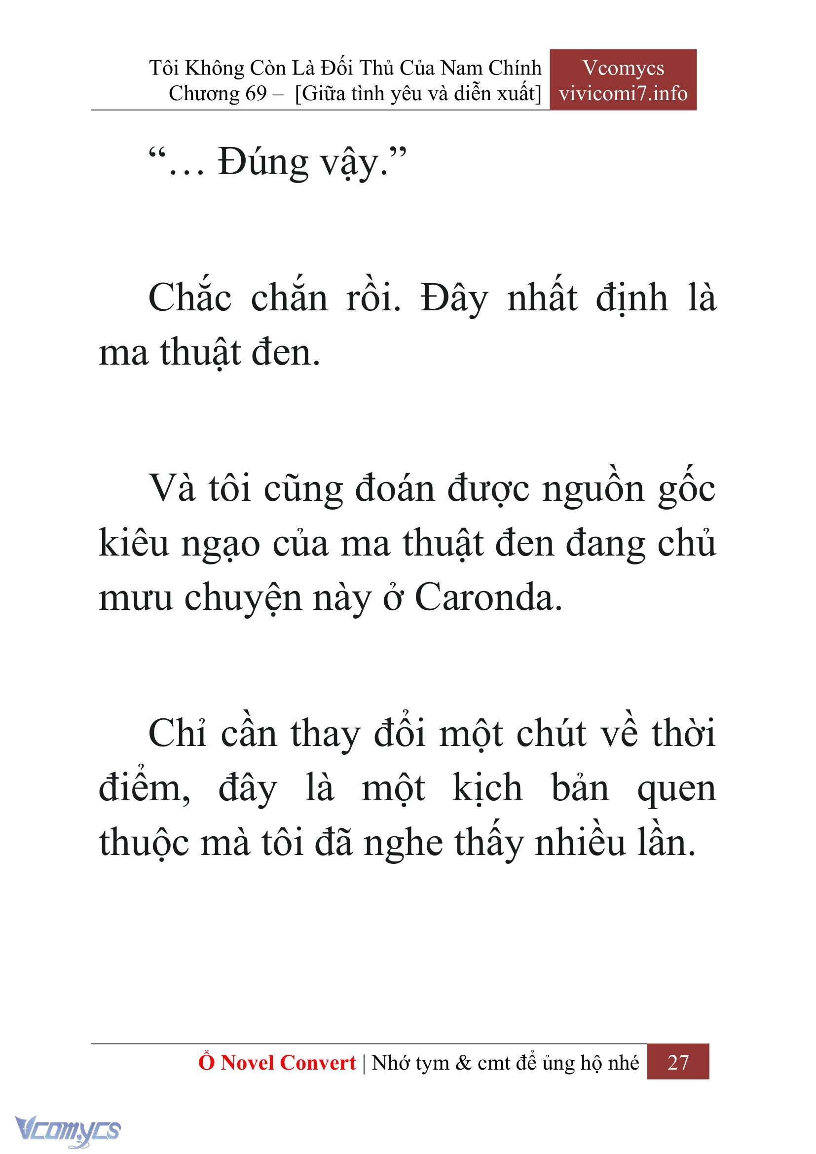 [Novel] Tôi Không Còn Là Đối Thủ Của Nam Chính Chap 69 - Trang 2