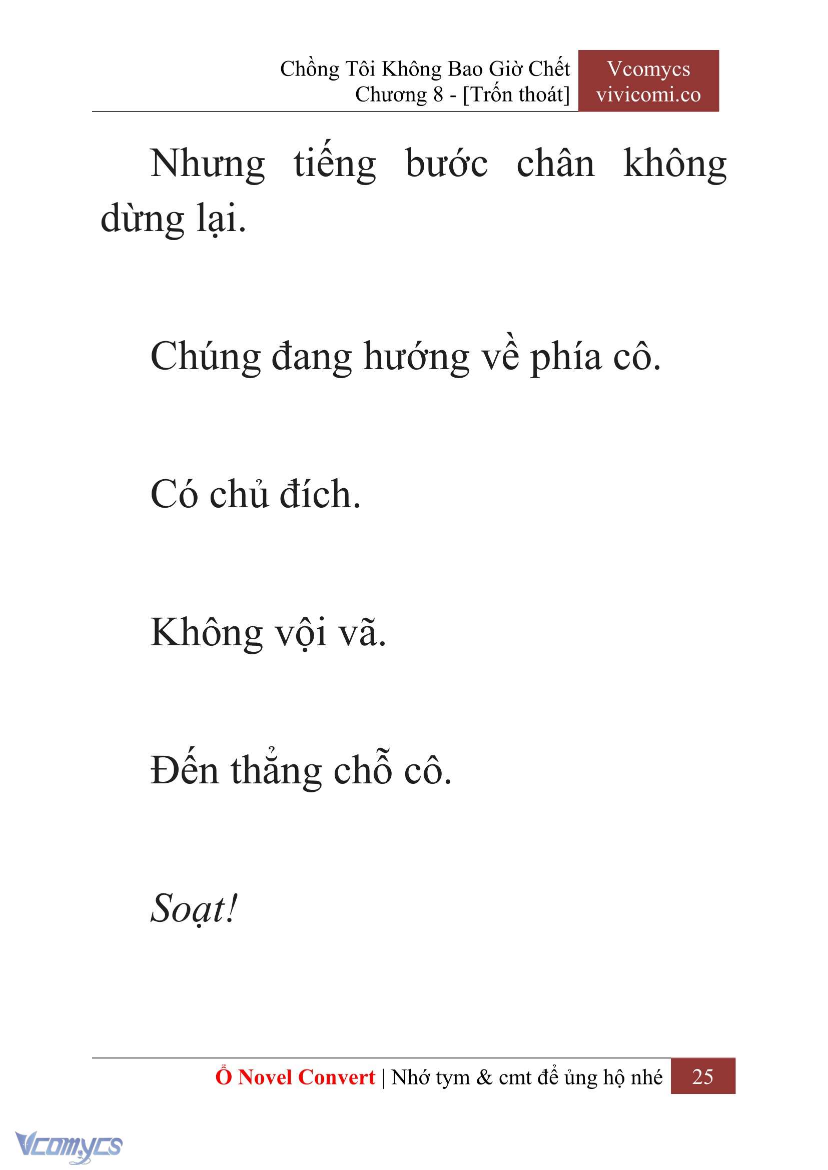 [Novel] Chồng Tôi Không Bao Giờ Chết Chap 8 - Next Chap 9