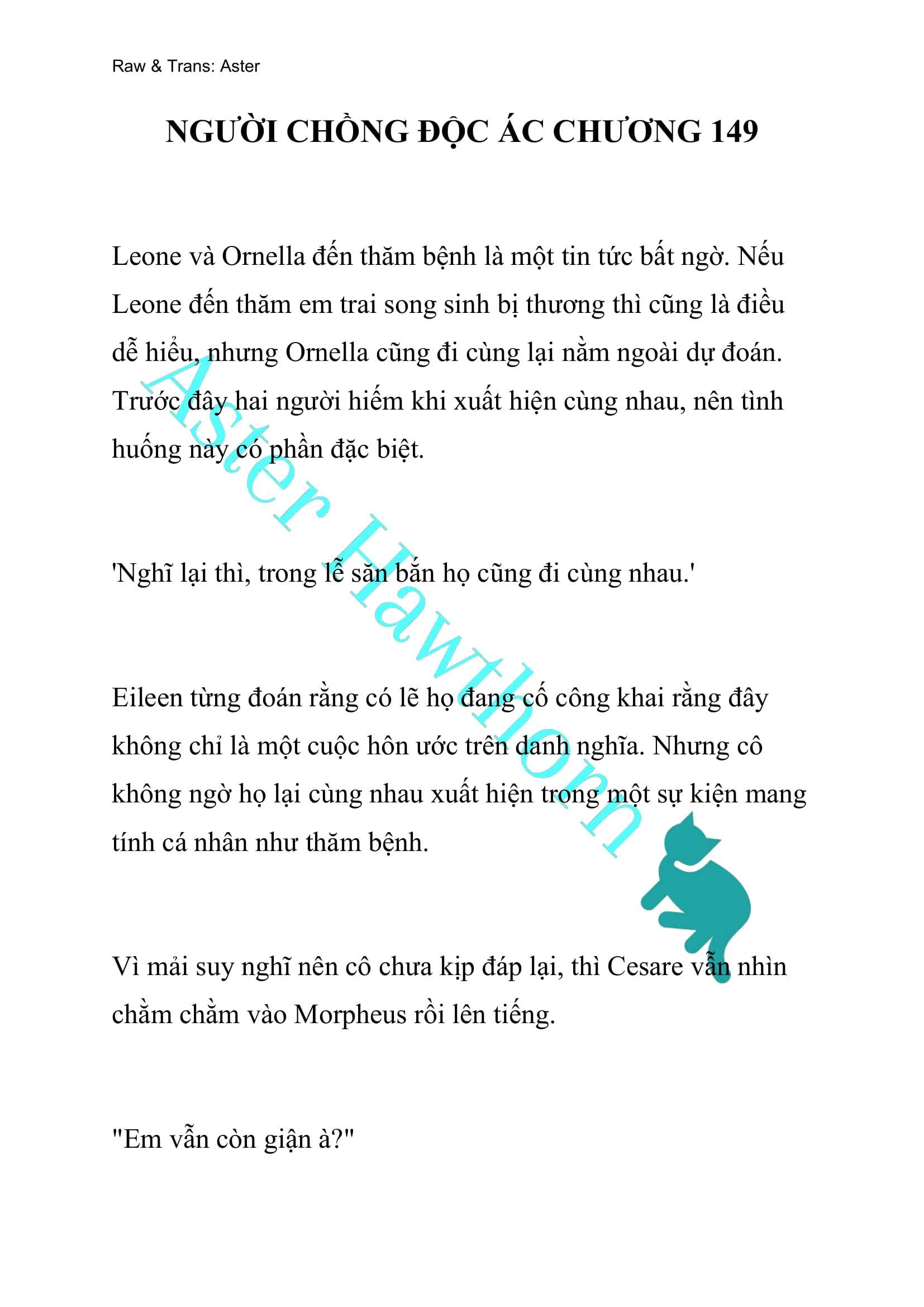 [NOVEL] Người Chồng Độc Ác Chap 149 - Next Chap 150