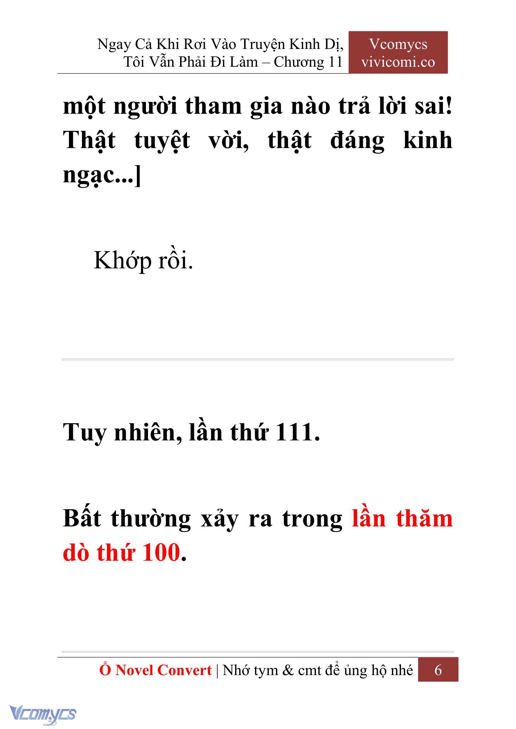 [Novel] Ngay Cả Khi Rơi Vào Truyện Kinh Dị, Tôi Vẫn Phải Đi Làm Chap 11 - Next Chap 12