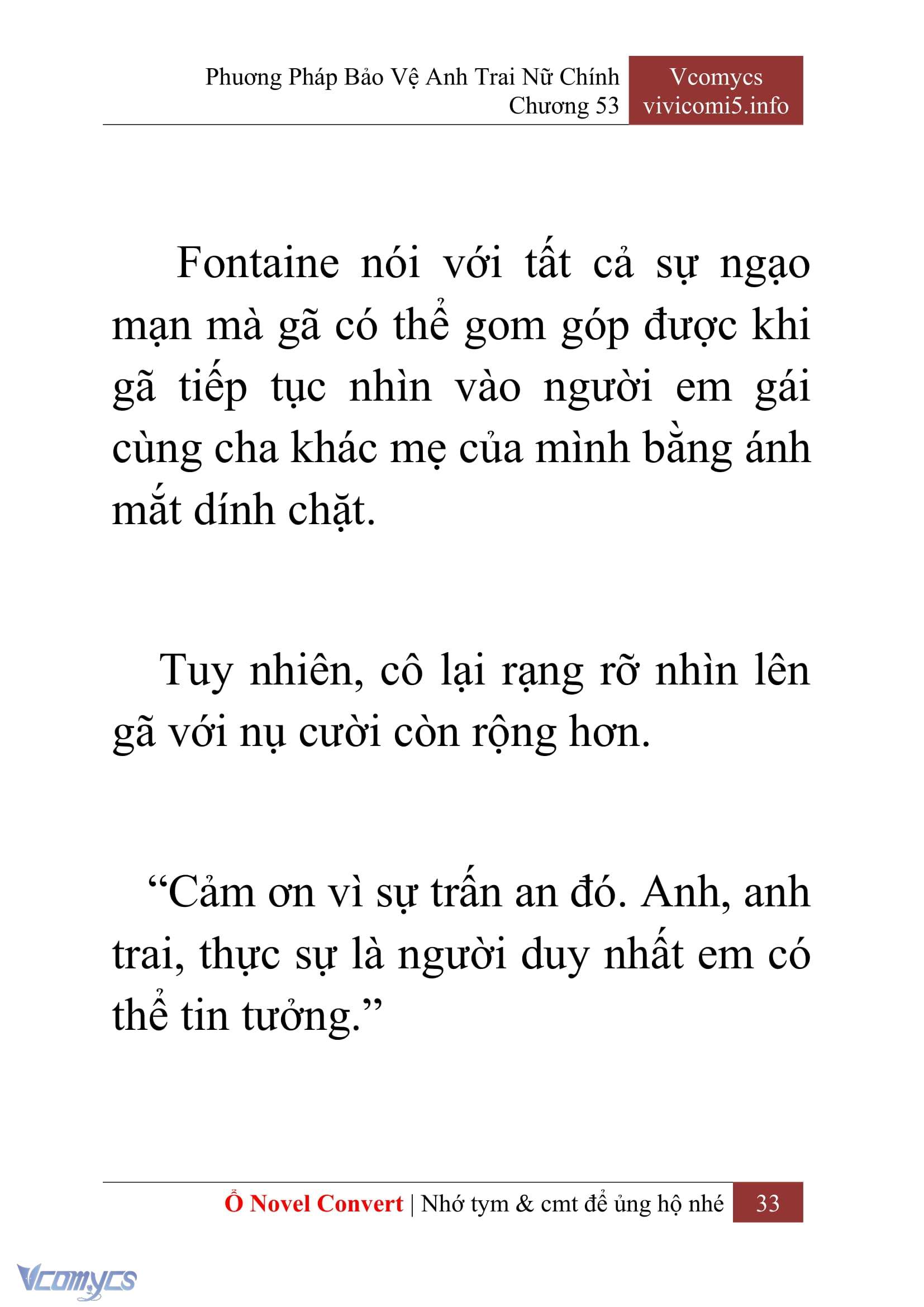 [Novel] Phương Pháp Bảo Vệ Anh Trai Nữ Chính Chap 53 - Next Chap 54
