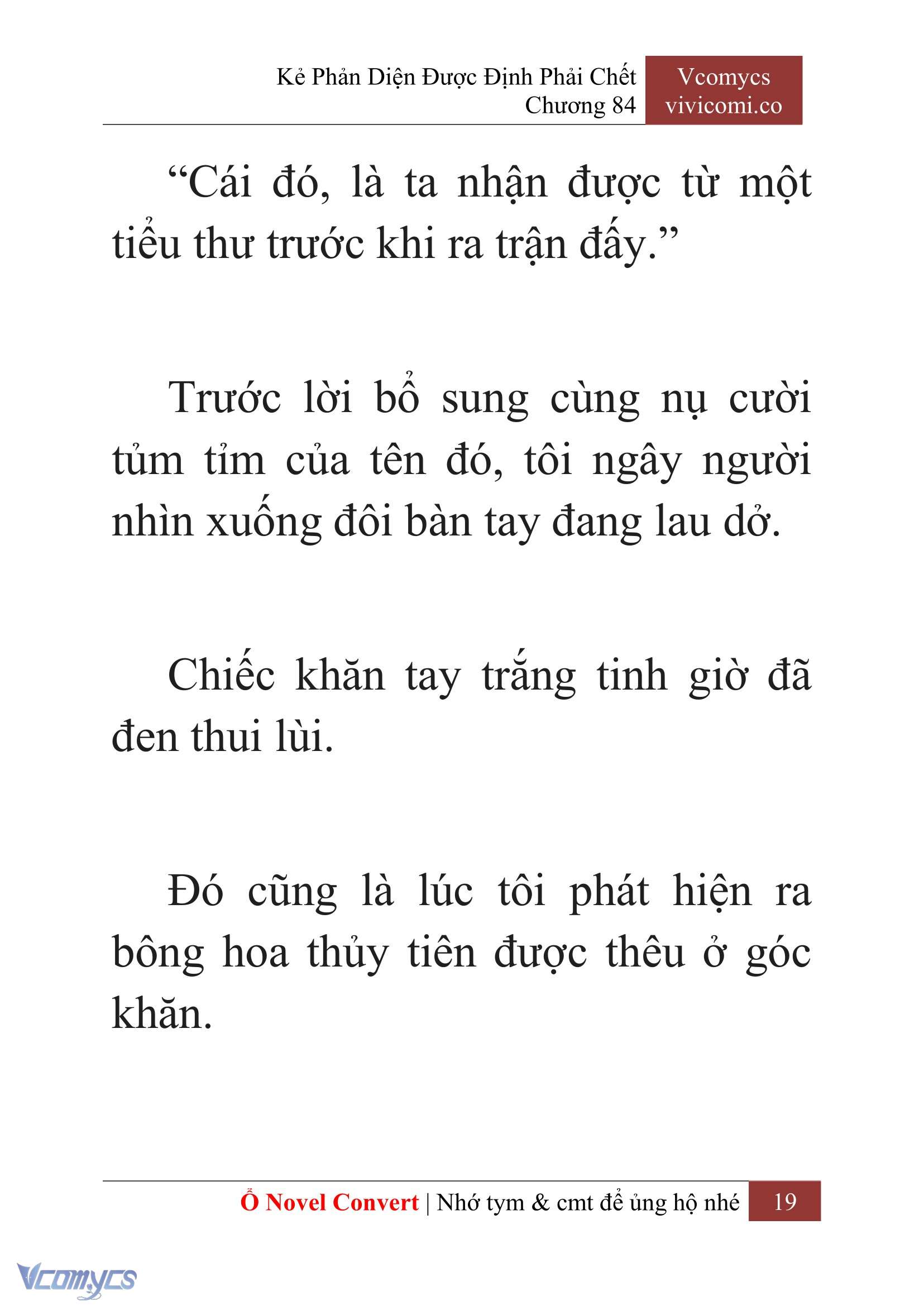[Novel] Kẻ Phản Diện Được Định Phải Chết Chap 84 - Next 