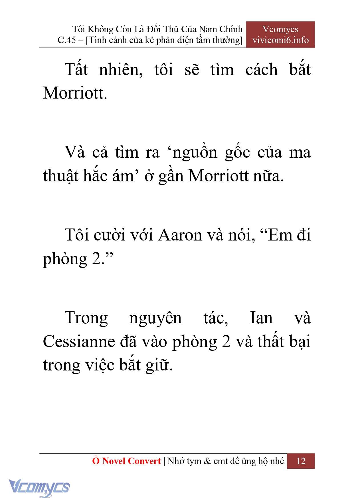 [Novel] Tôi Không Còn Là Đối Thủ Của Nam Chính Chap 45 - Trang 2