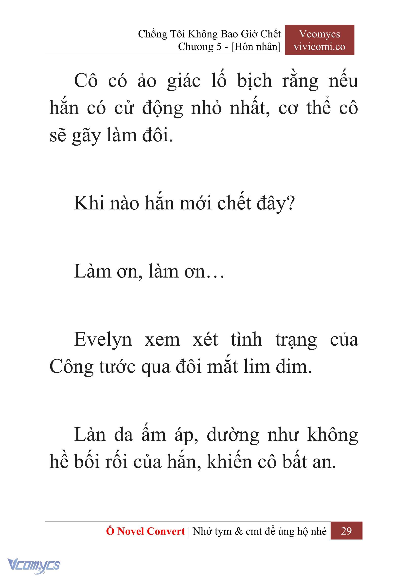 [Novel] Chồng Tôi Không Bao Giờ Chết Chap 5 - Next Chap 6