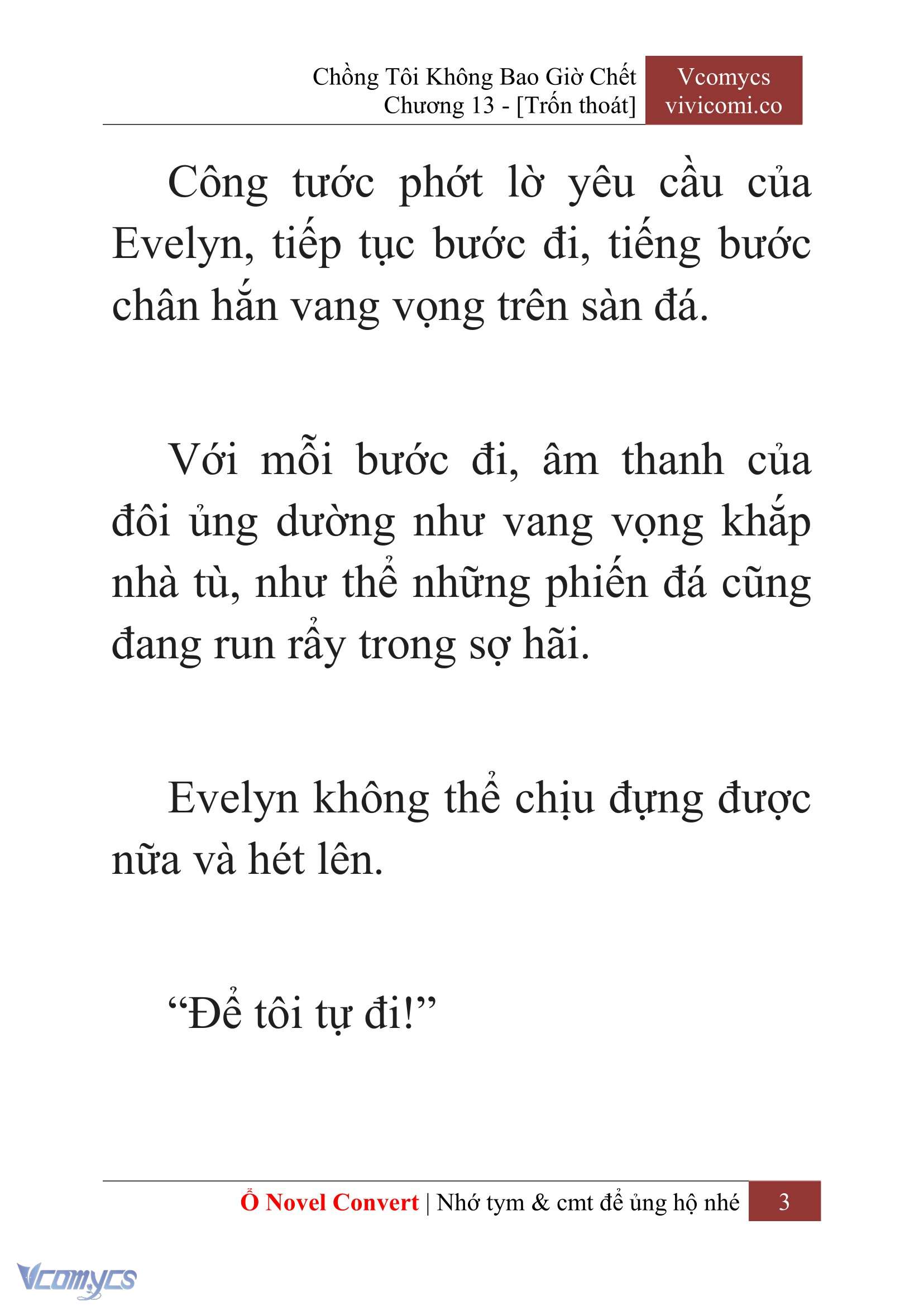 [Novel] Chồng Tôi Không Bao Giờ Chết Chap 13 - Next Chap 14