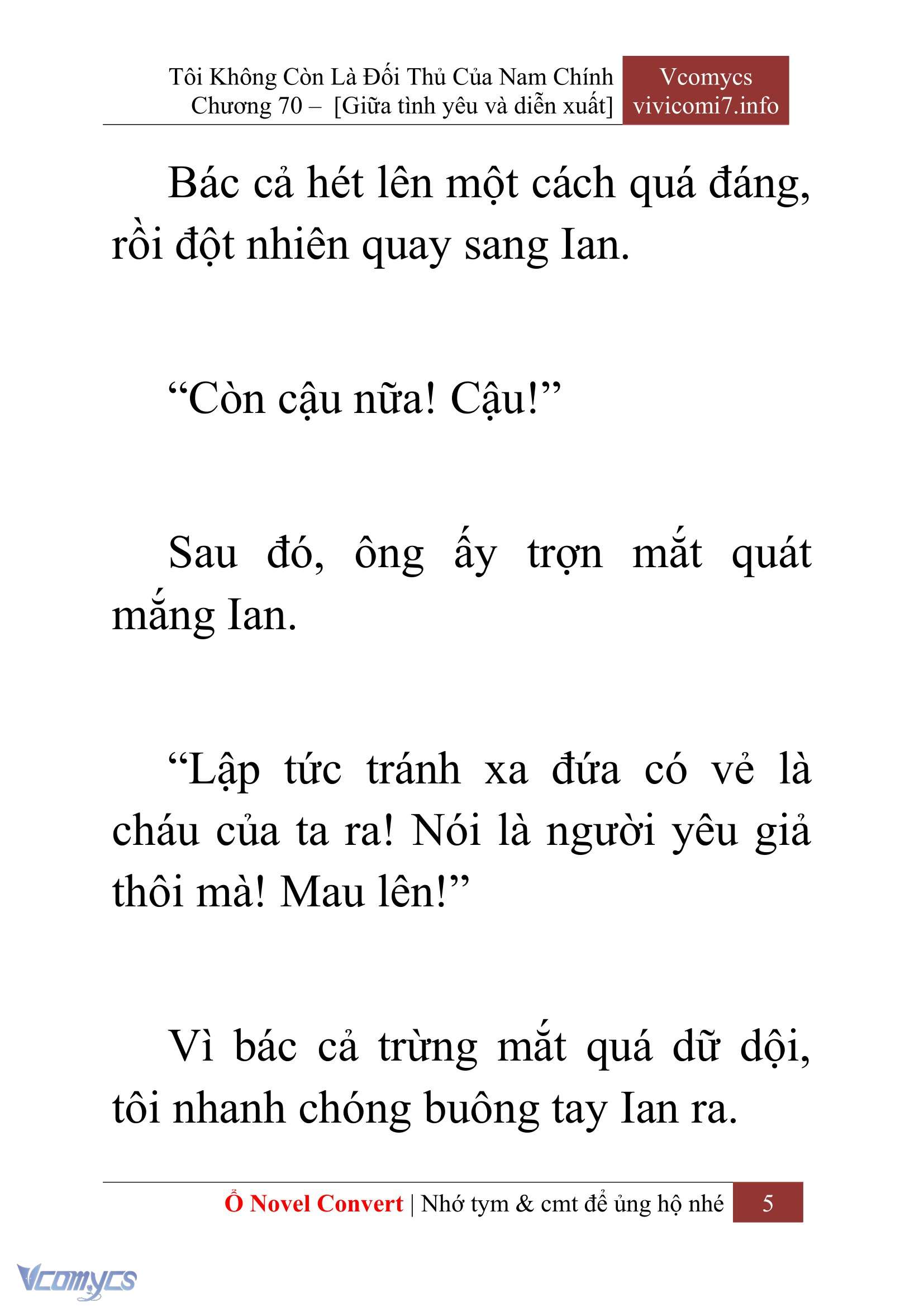 [Novel] Tôi Không Còn Là Đối Thủ Của Nam Chính Chap 70 - Trang 2