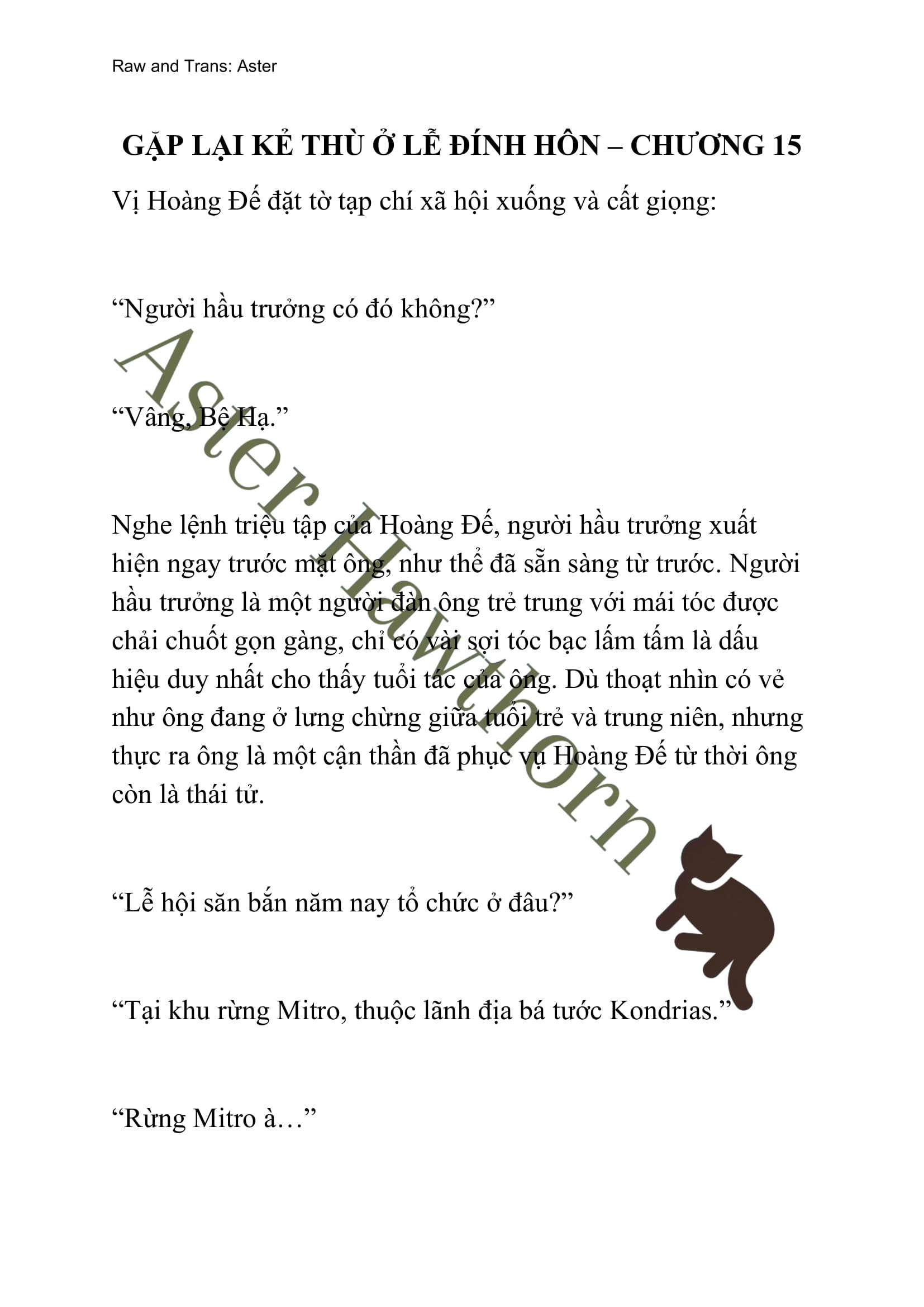 [NOVEL] Gặp Lại Kẻ Thù Ở Lễ Đính Hôn Chap 15 - Next Chap 16