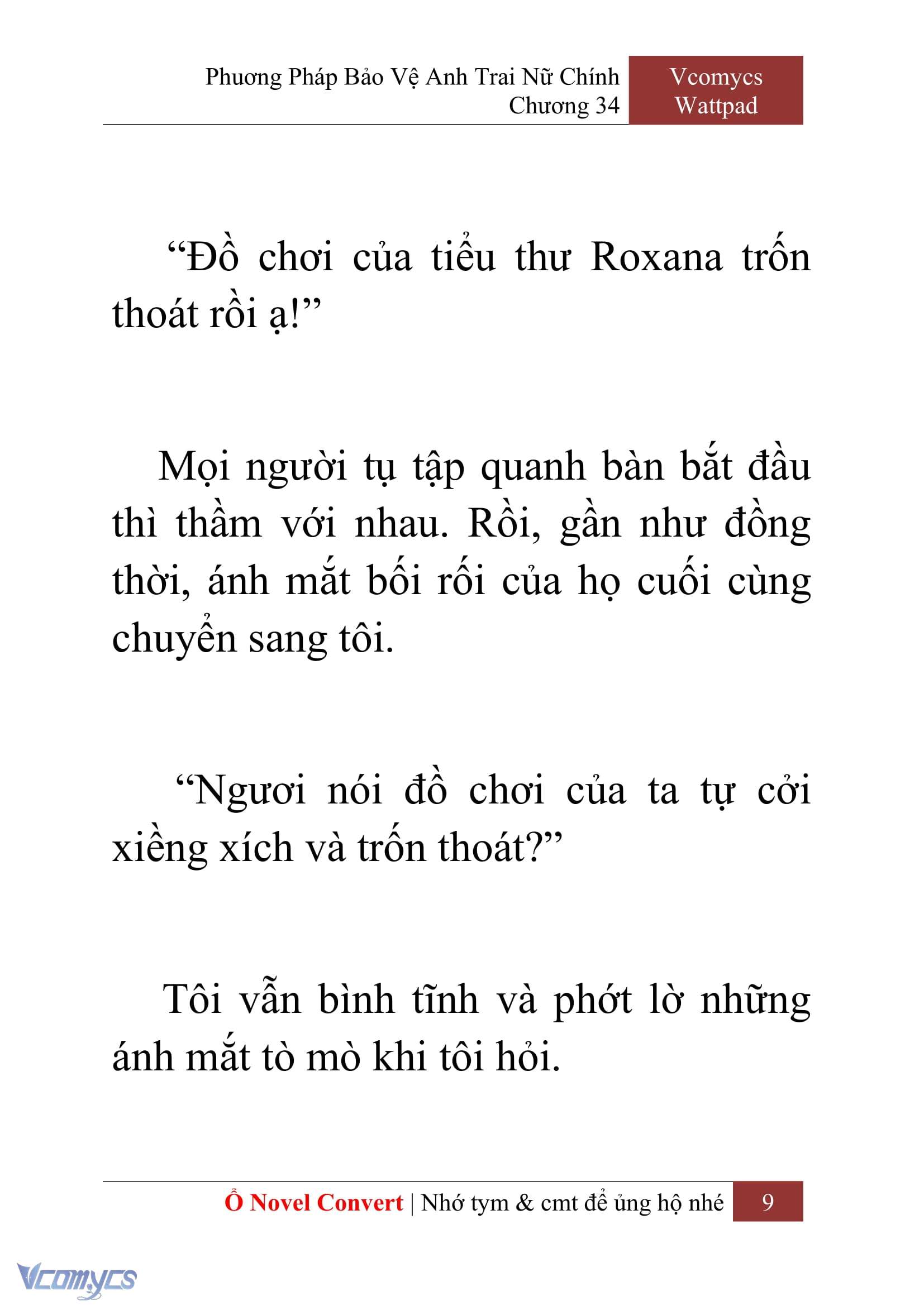 [Novel] Phương Pháp Bảo Vệ Anh Trai Nữ Chính Chap 34 - Next Chap 35