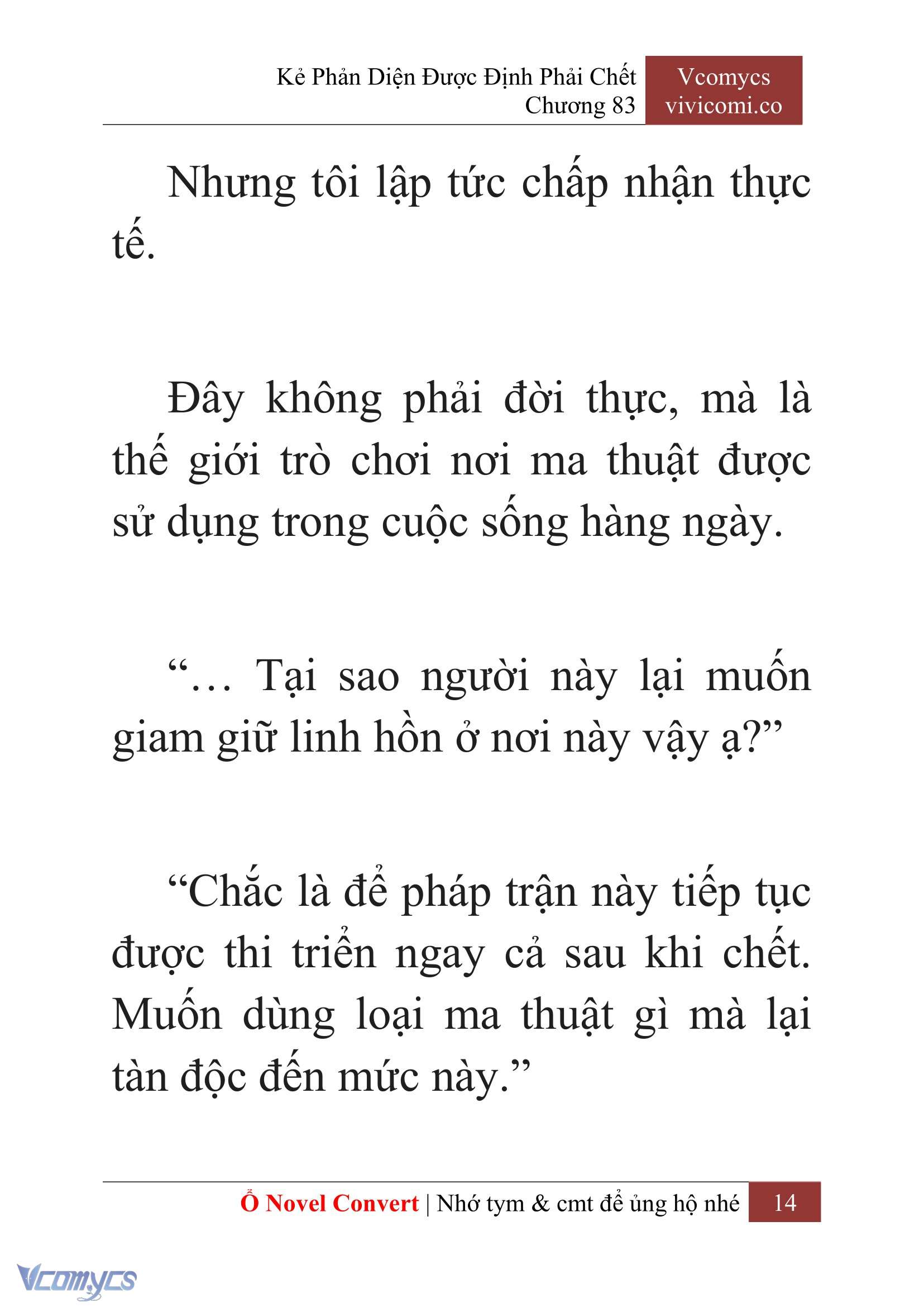 [Novel] Kẻ Phản Diện Được Định Phải Chết Chap 83 - Next Chap 84