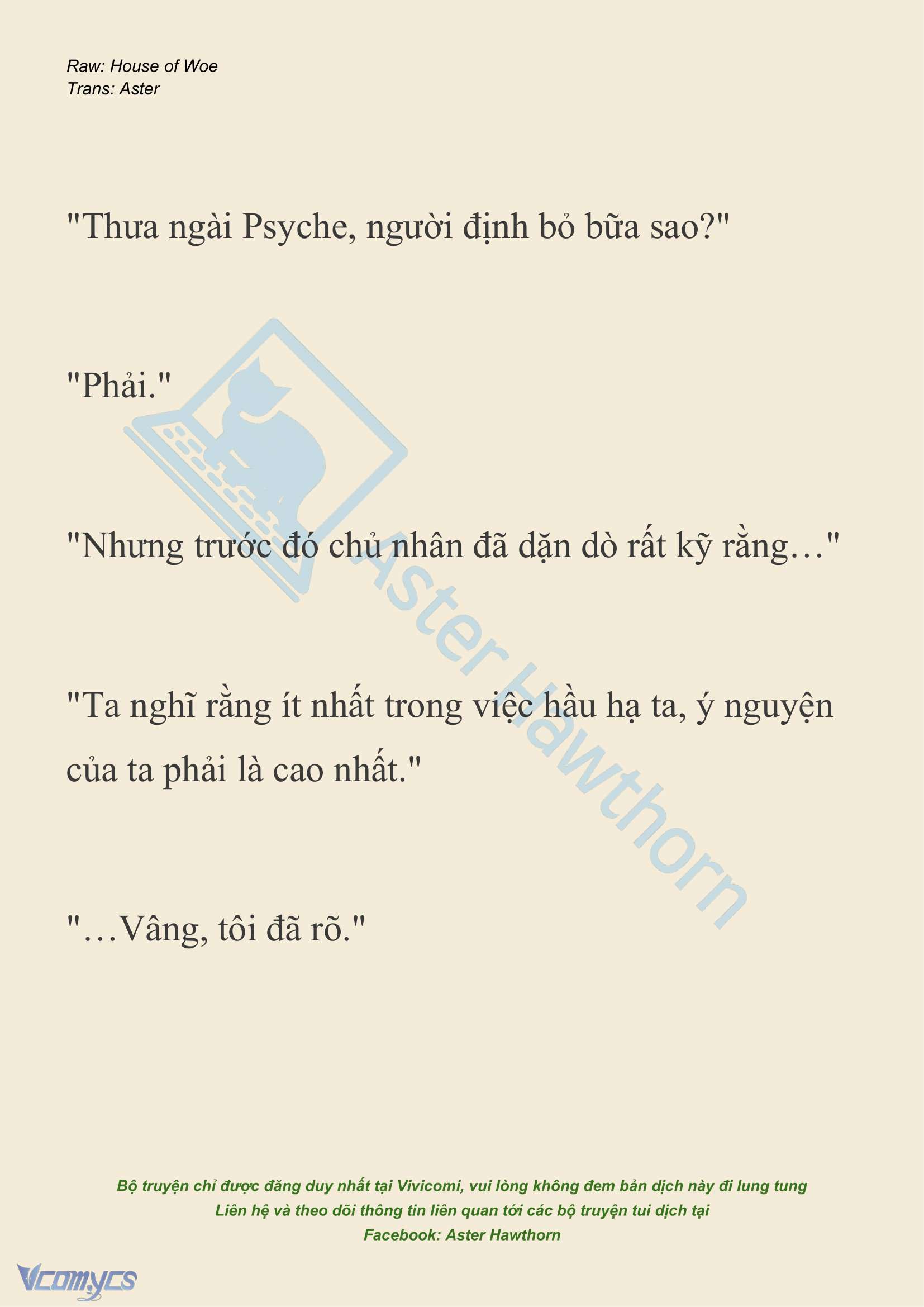 [NOVEL] Dành Cho Các Nữ Thần: Dành cho Psyche Chap 28 - Next Chap 29