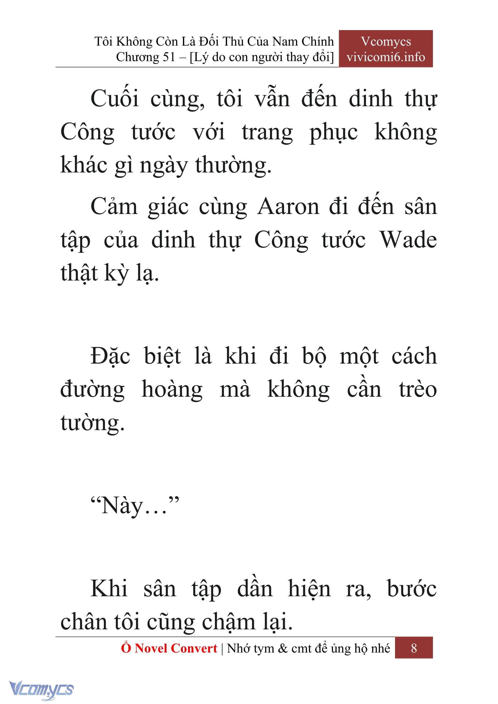 [Novel] Tôi Không Còn Là Đối Thủ Của Nam Chính Chap 51 - Trang 2